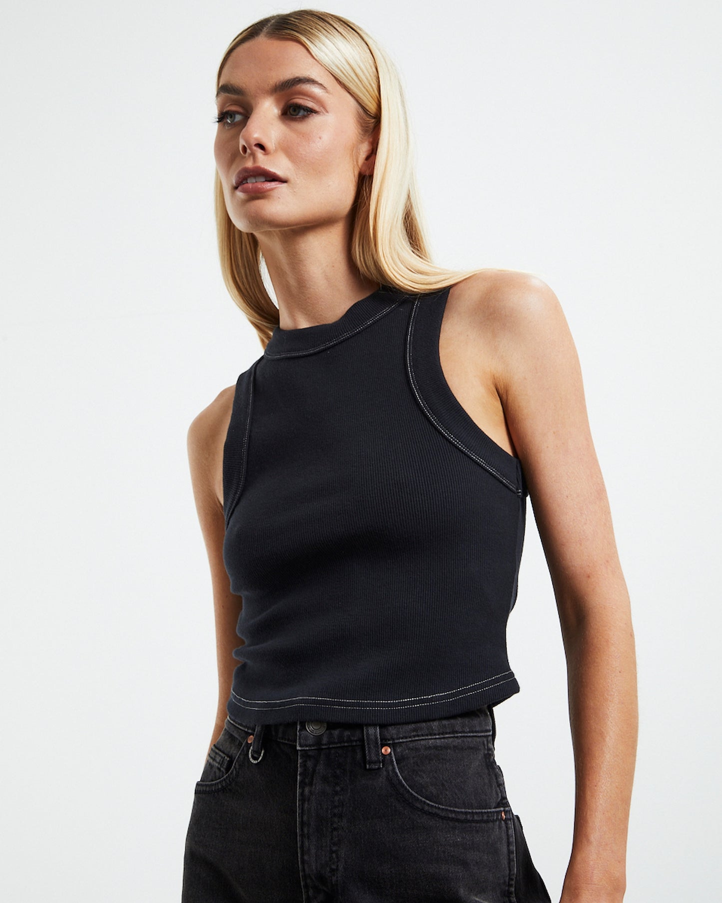 Jonesy Recut Rib Singlet