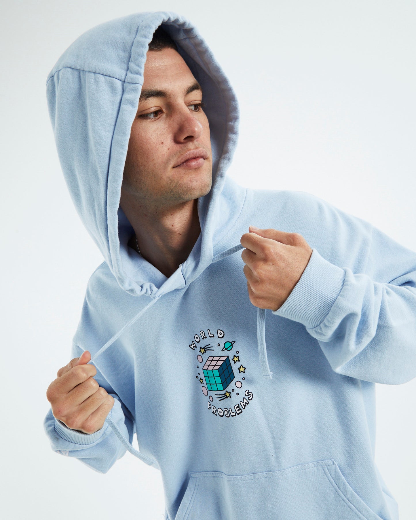 World Problems Hoodie Powder Blue