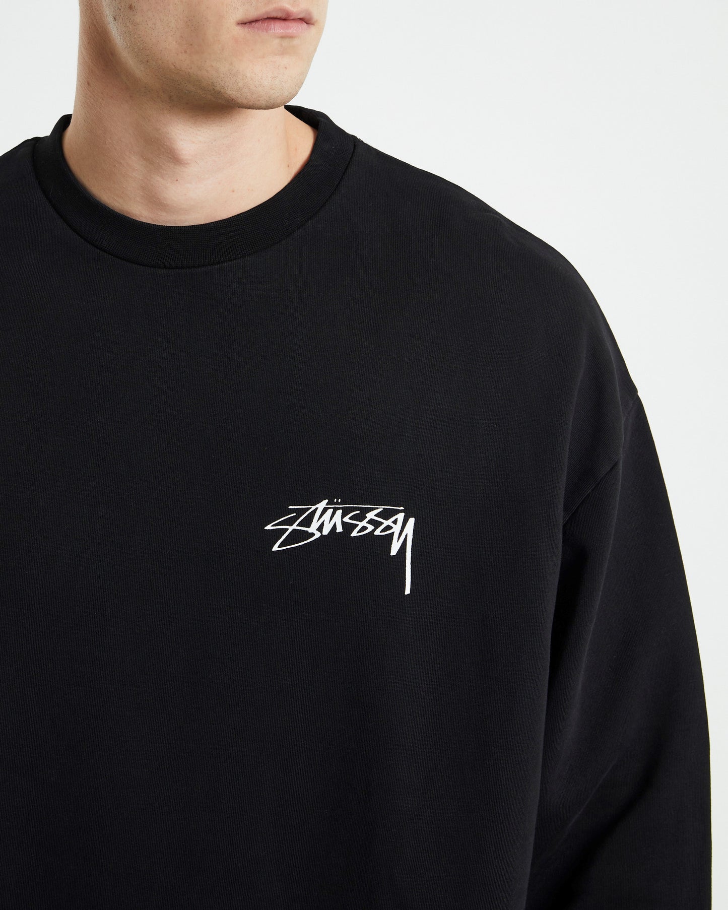 Modern Age 50-50 Crew Neck Jumper Black