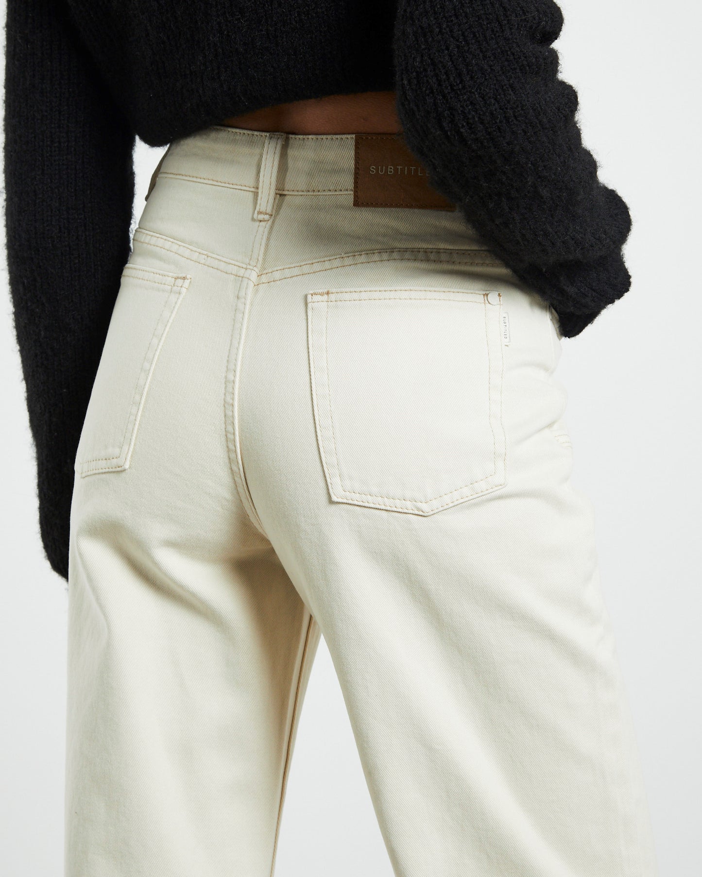 Clover Straight Leg Jeans Cream