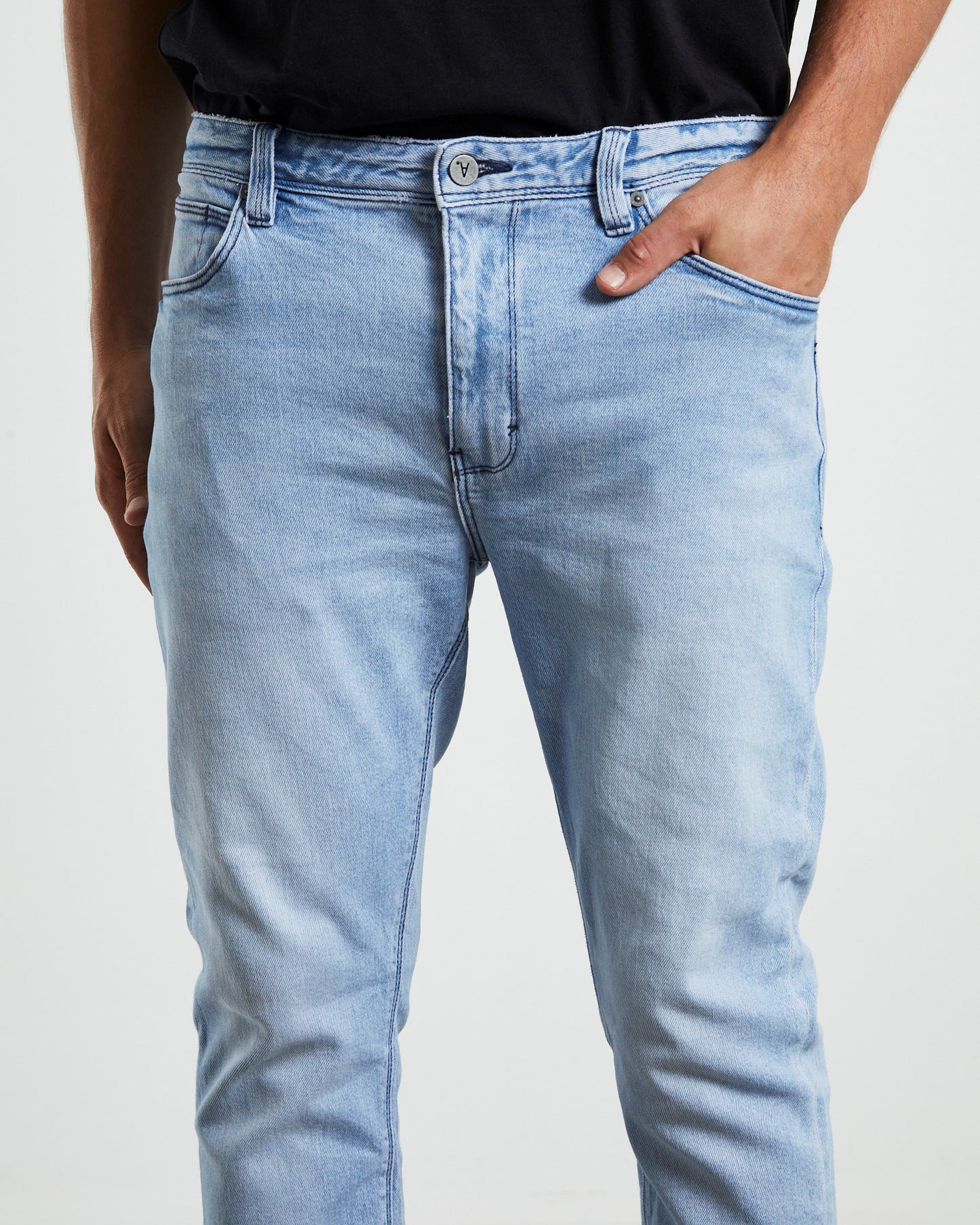 A Dropped Slim Denim Jeans Ultra World