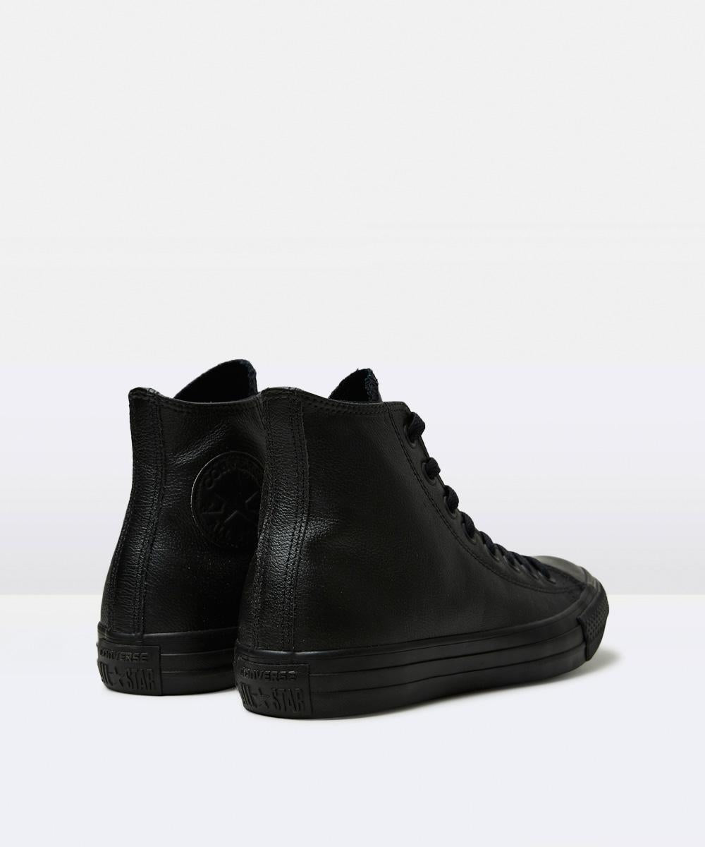 Chuck Taylor All Star Leather Hi Top Sneakers Mono Black