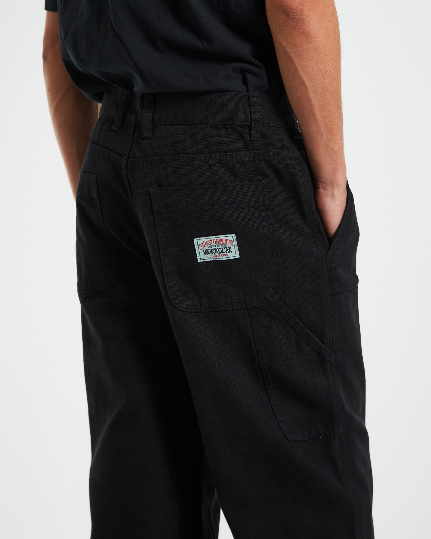 Canvas Work Pants in Black