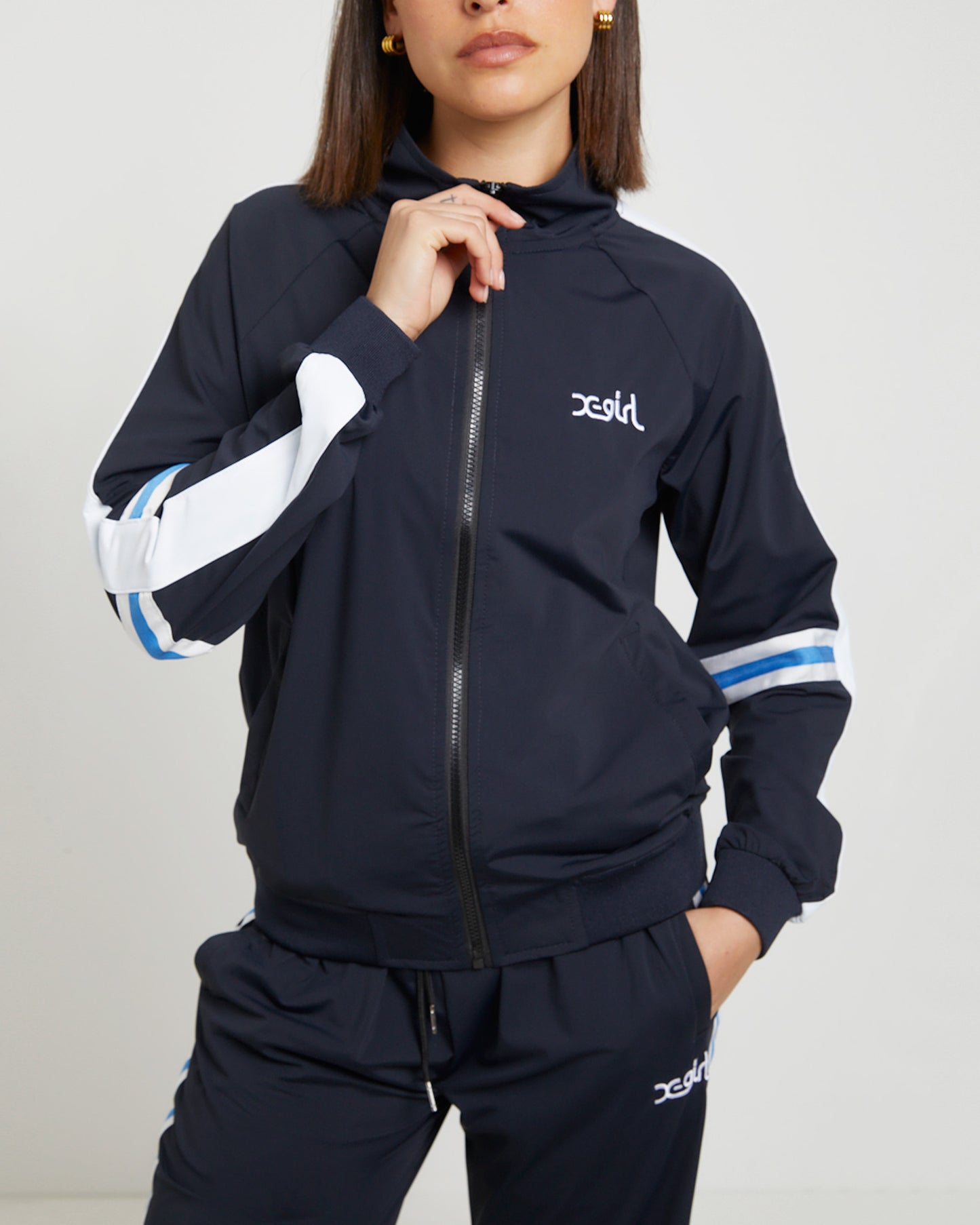 Butterfly Zip Jacket in Black