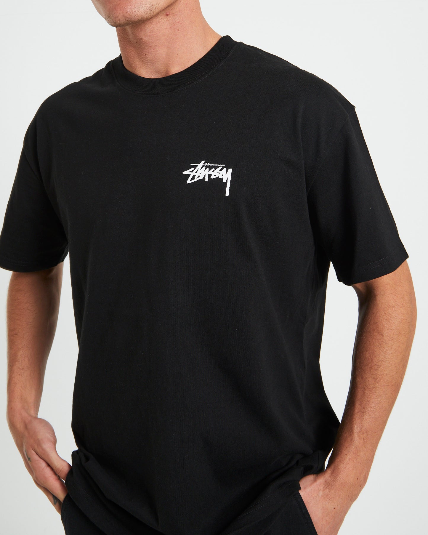 Low Tide Heavyweight Short Sleeve T-Shirt in Black