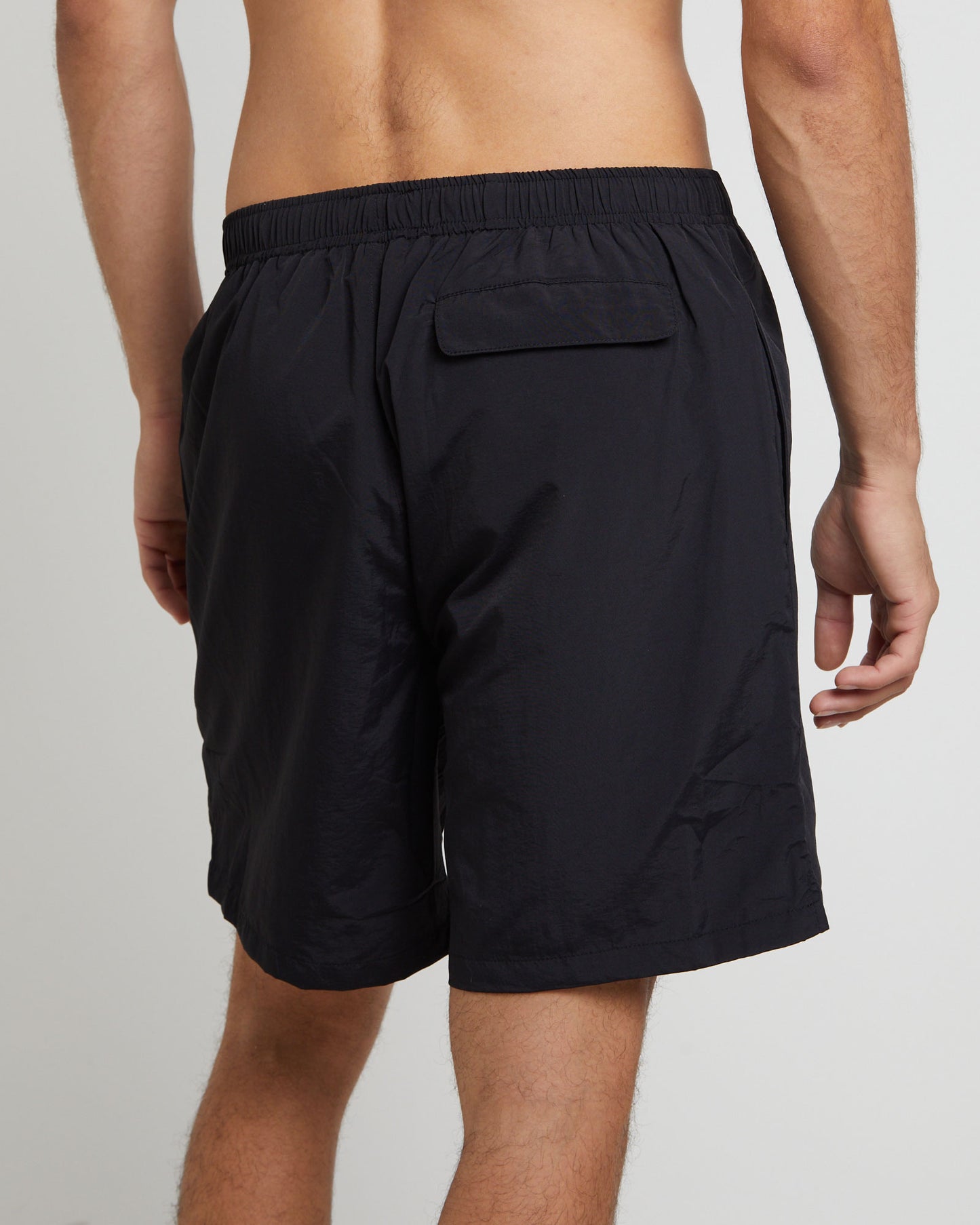 Stussy Big Stock Nylon Short in Black