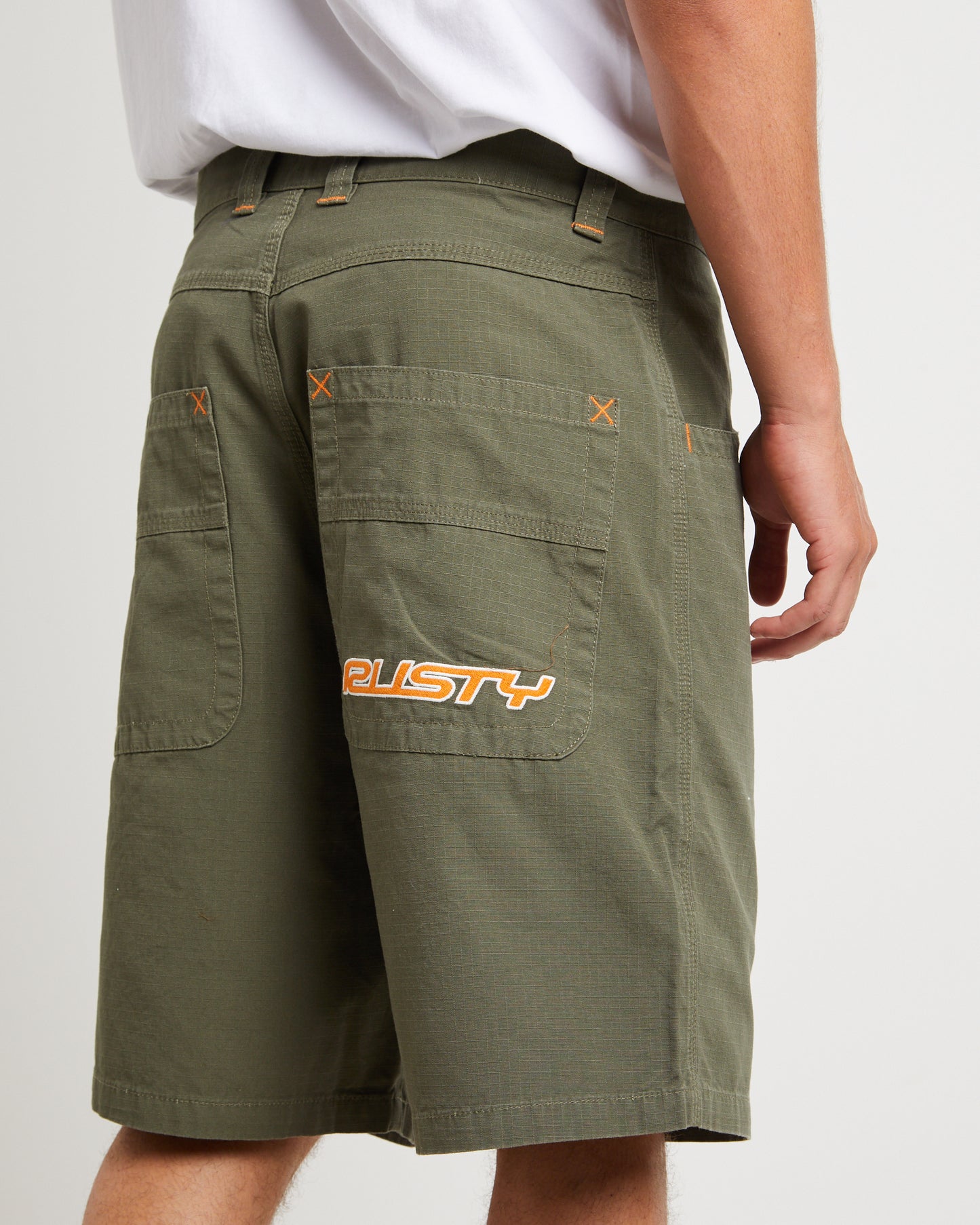 Rip Daddy Ripstop Shorts in Army Green