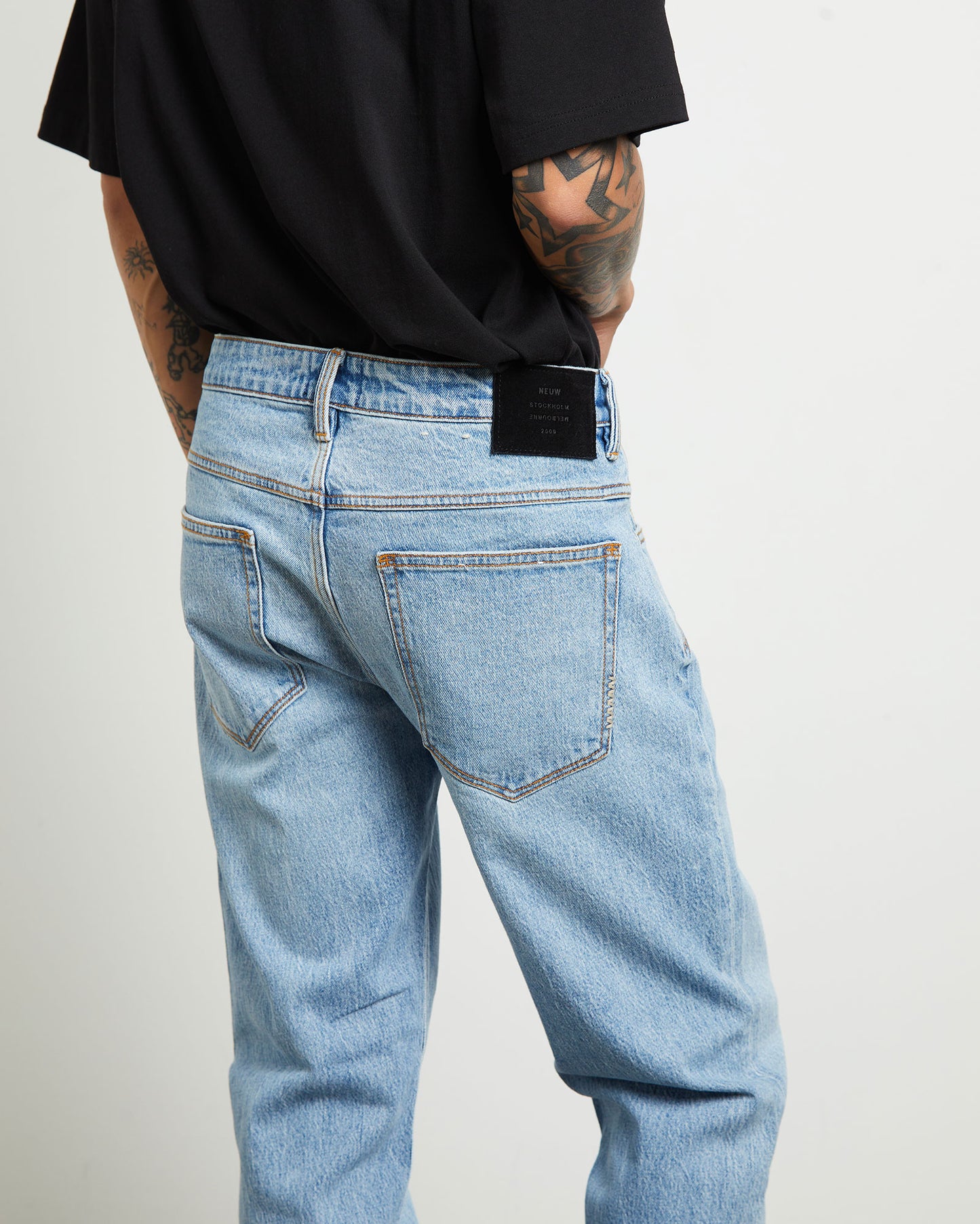 Lou Straight Denim Jeans in Roman Blue