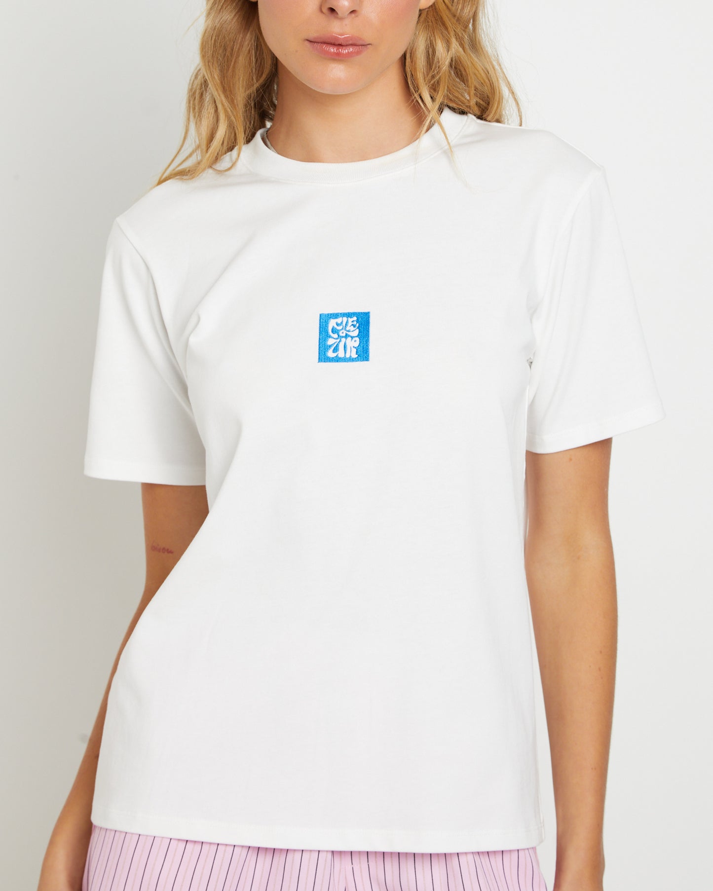 Fleur Short Sleeve T-Shirt in White
