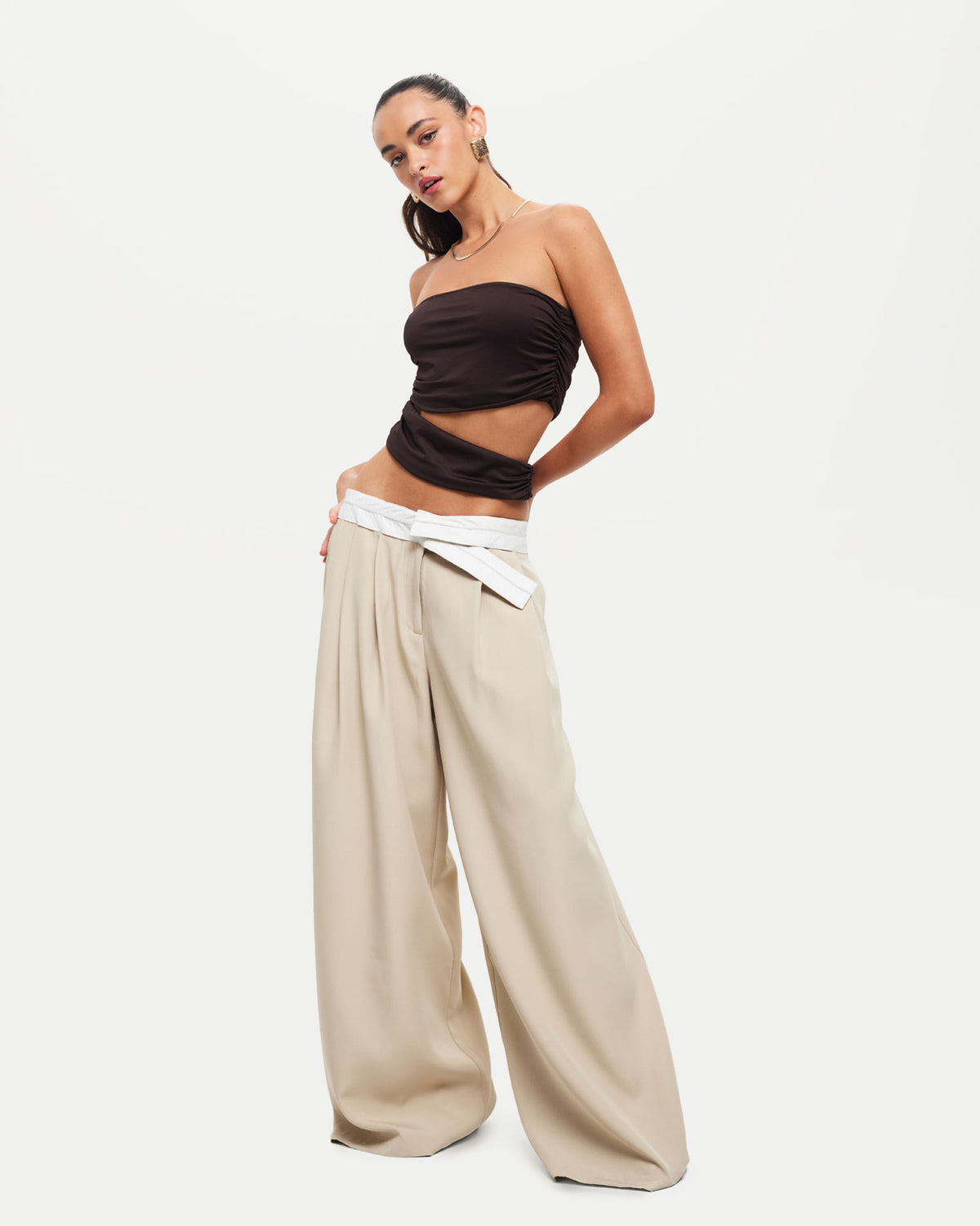 Desire Pants in Oyster OYSTER