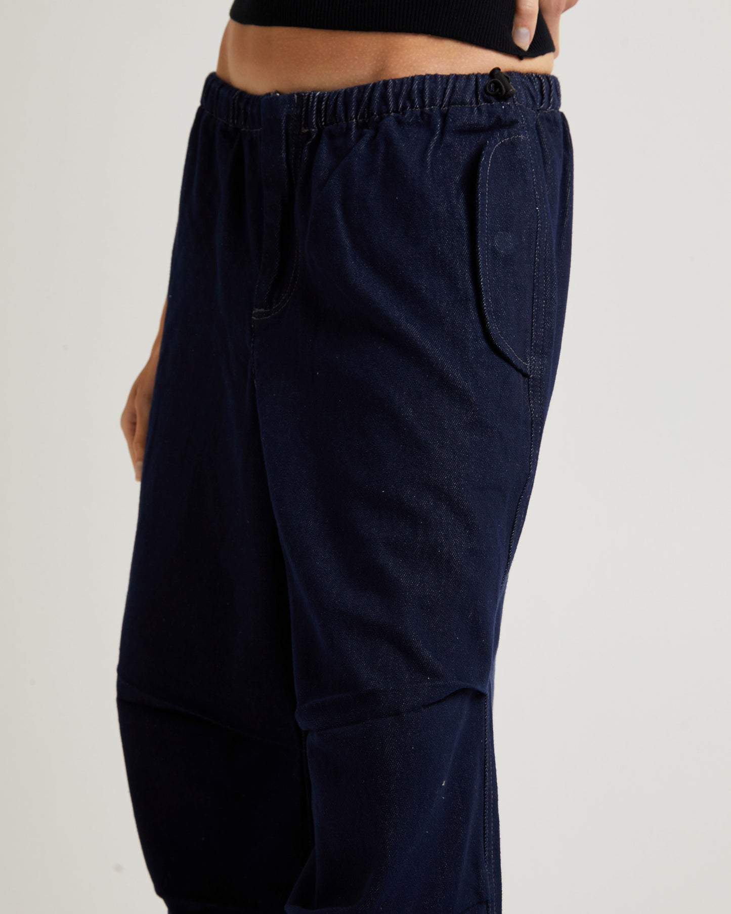 Lennie Denim Cargo Pants Ink Blue