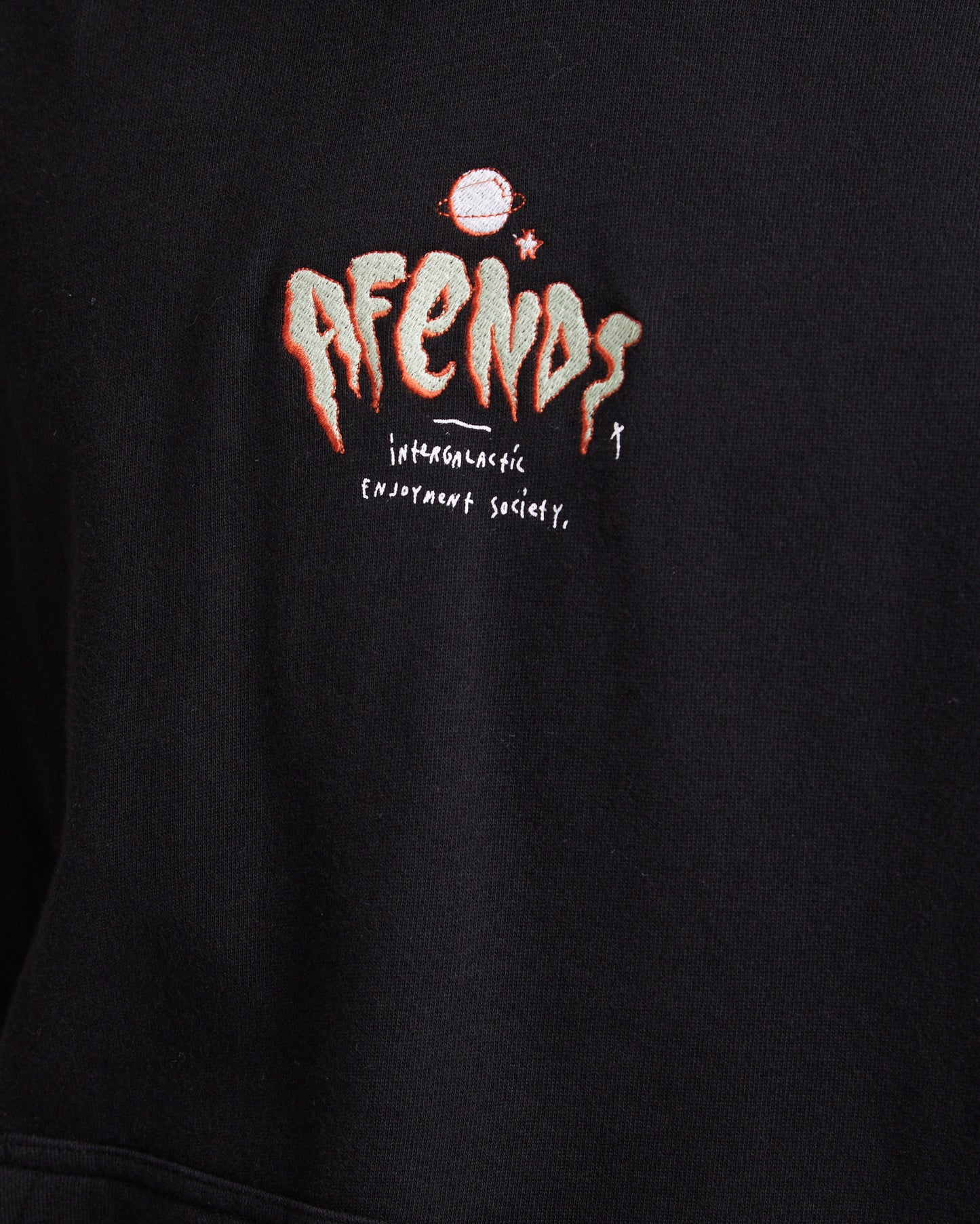 Enjoyment Recycled Pull On Hoodie Black