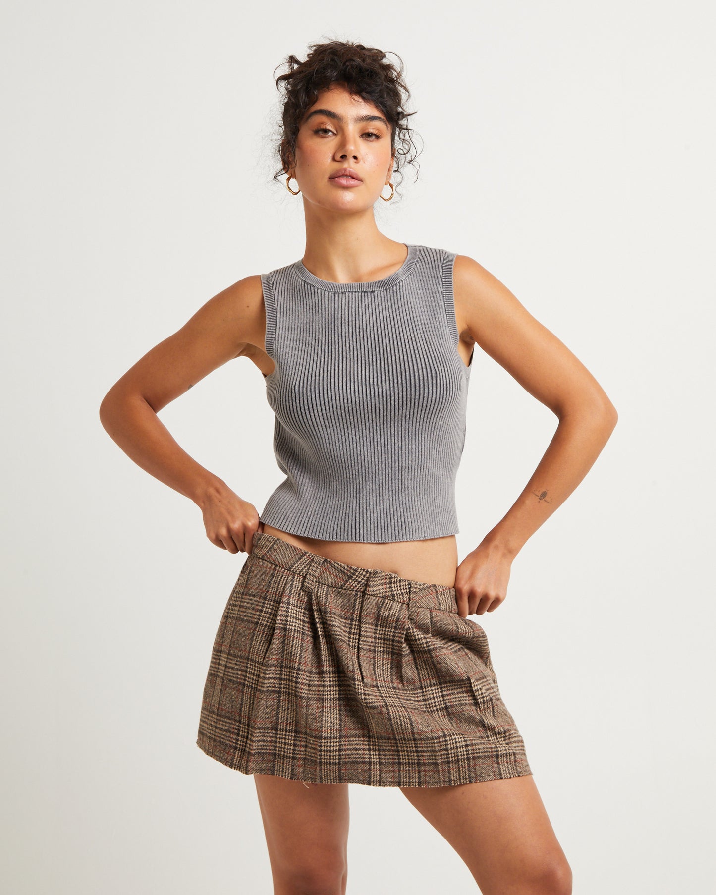 Acid Rave Rib Knit Top