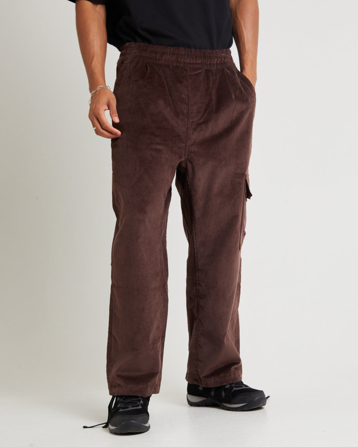 Utility Cord Easy Pants Coal Brown BROWN