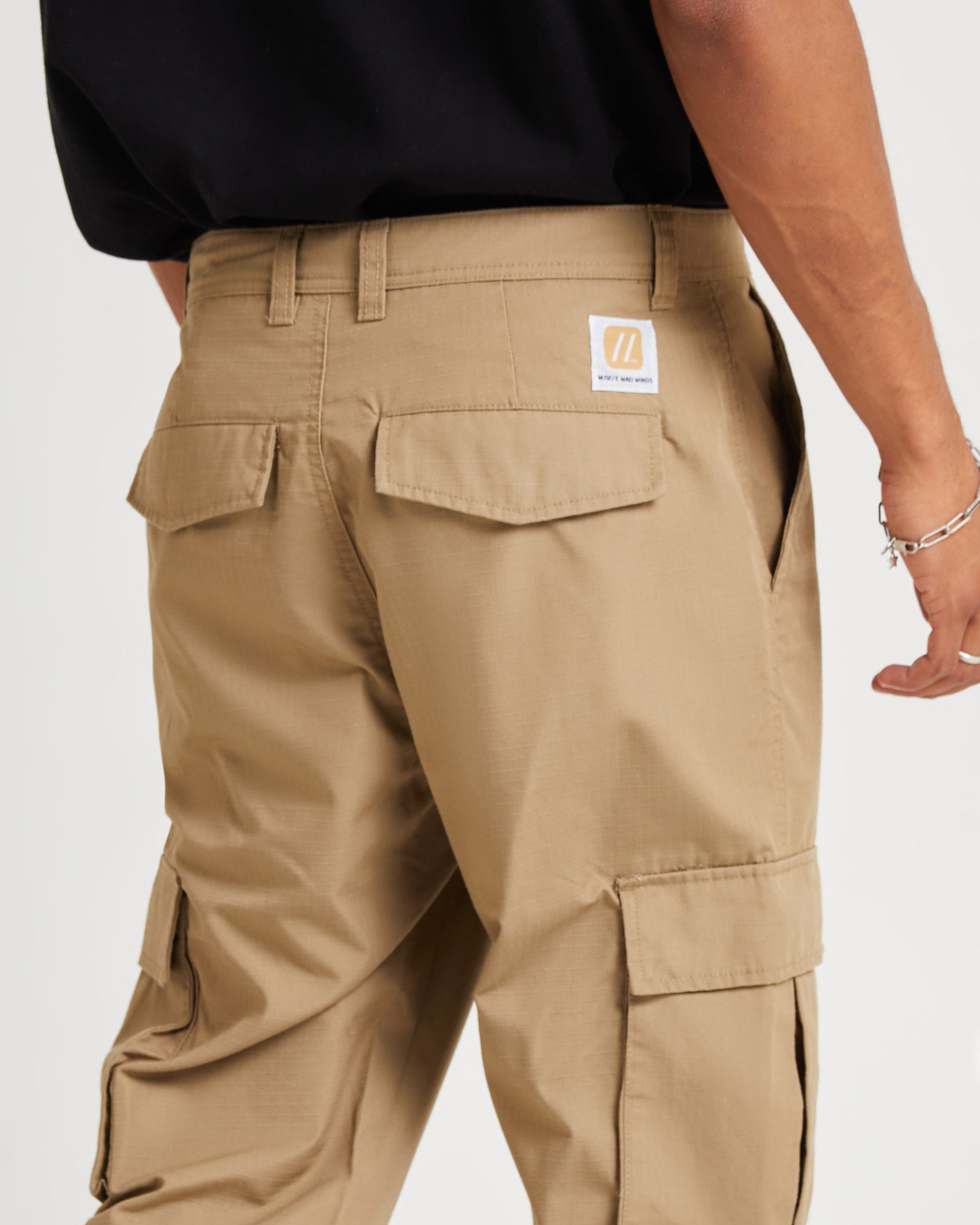 Green Onions Cargo Pants Tan Ripstop
