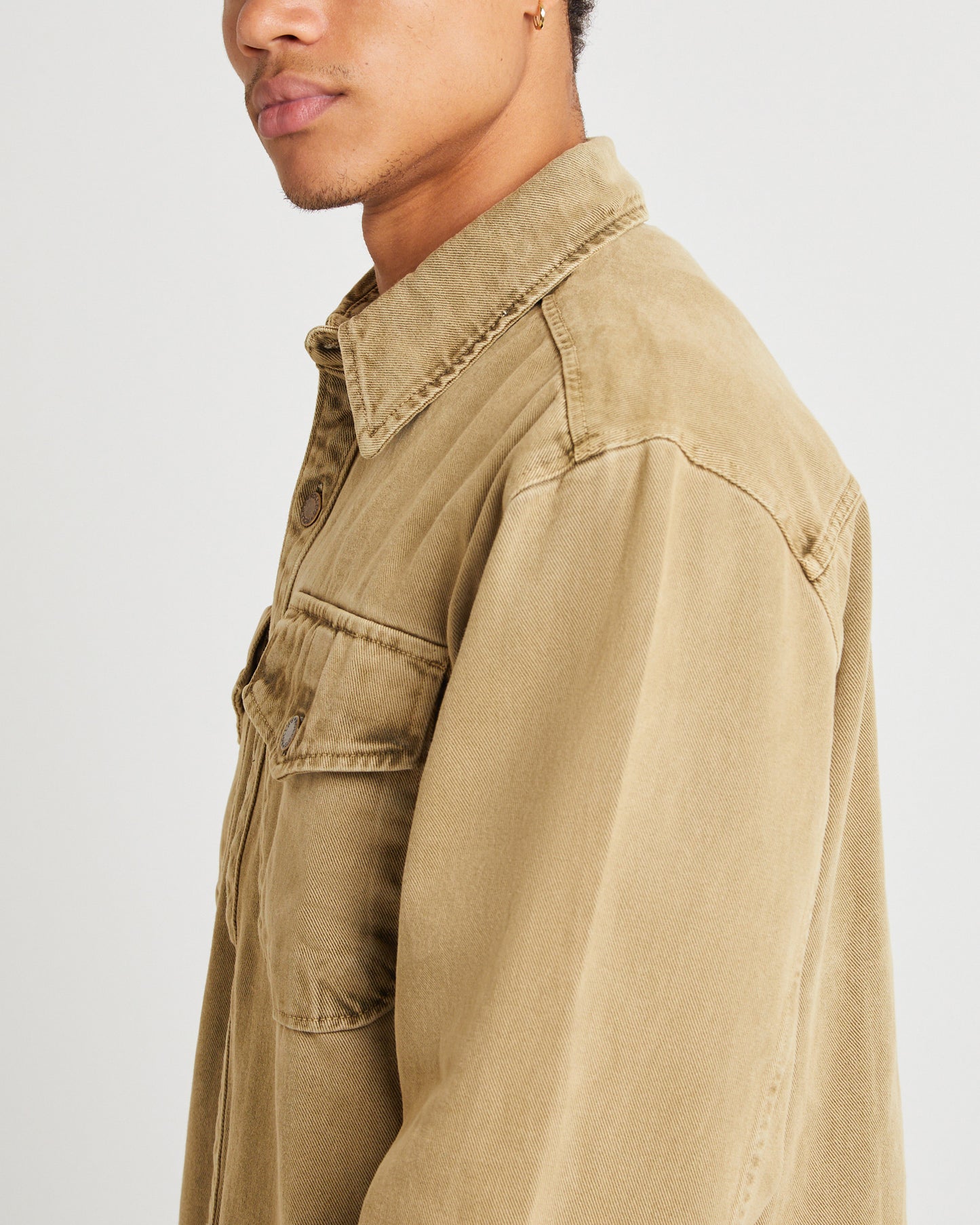 Trade Drill Shacket Sand