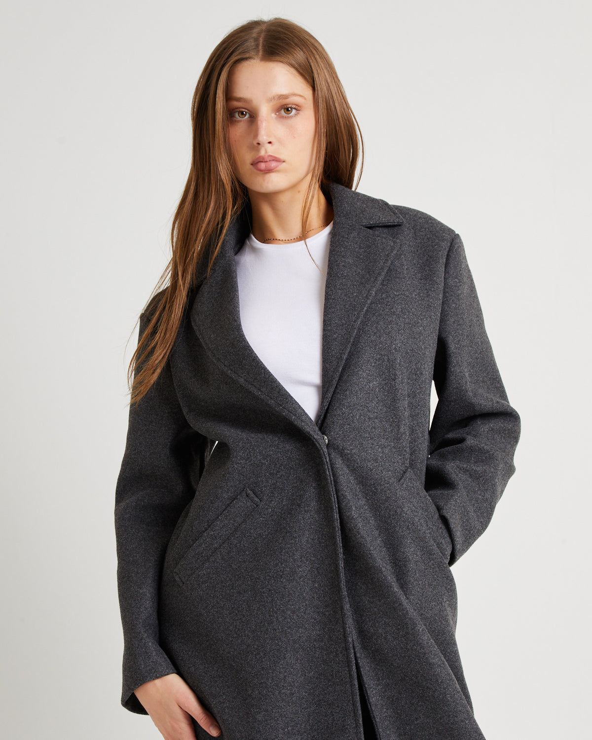 Penny Melton Coat GREY