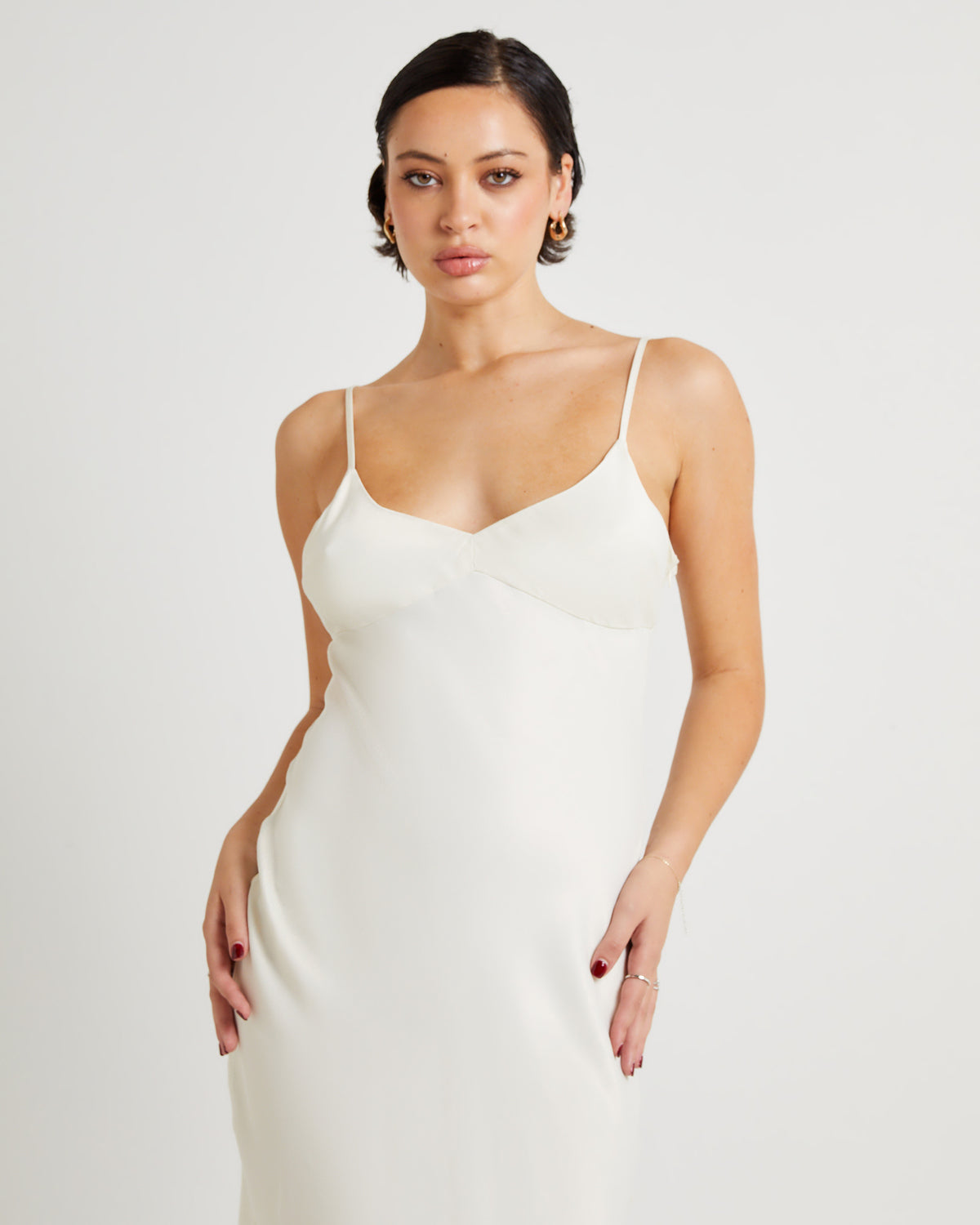 Arabella Slip Maxi Dress IVORY