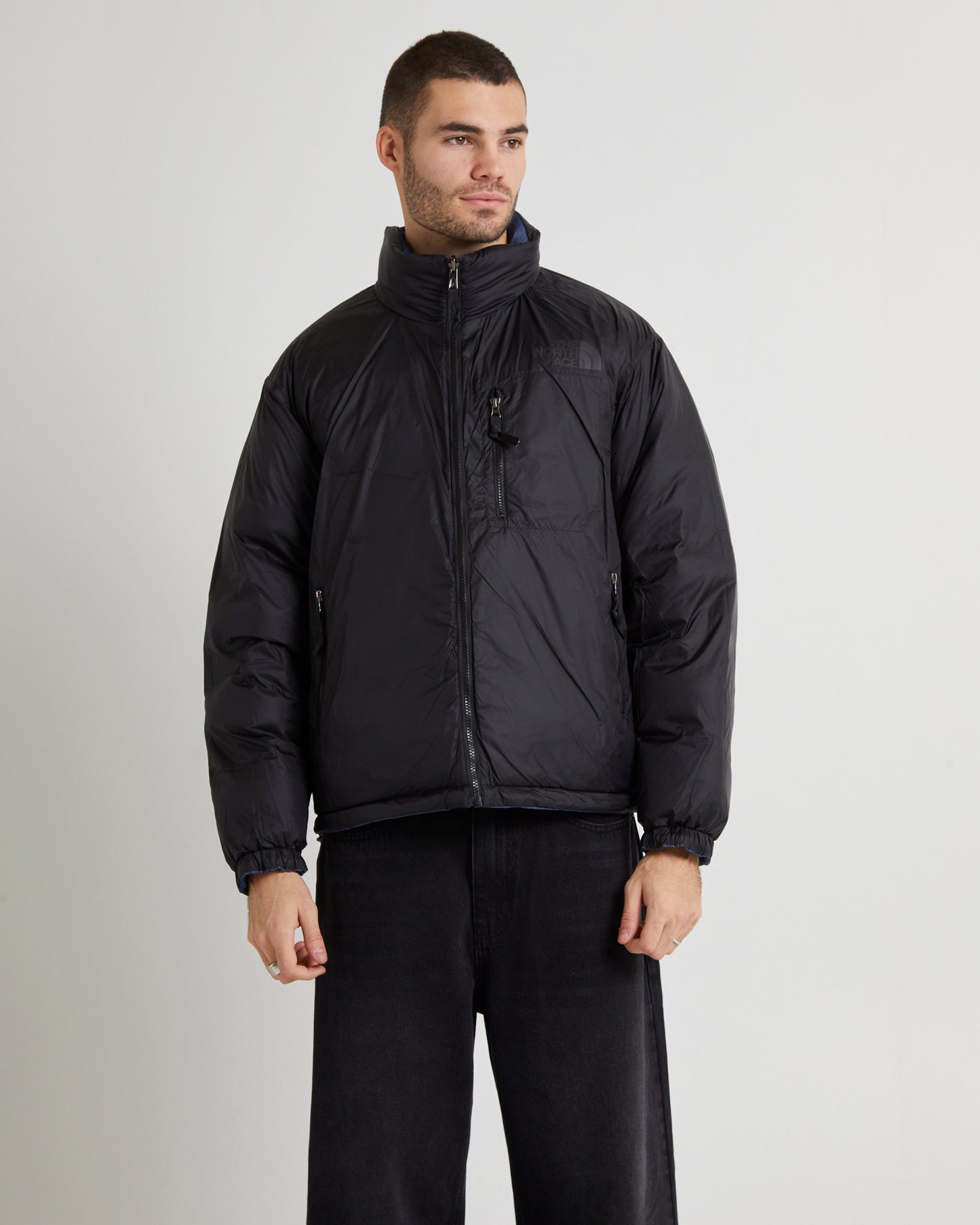 92 REVERSIBLE NUPTSE JACKET DENIM BLUE