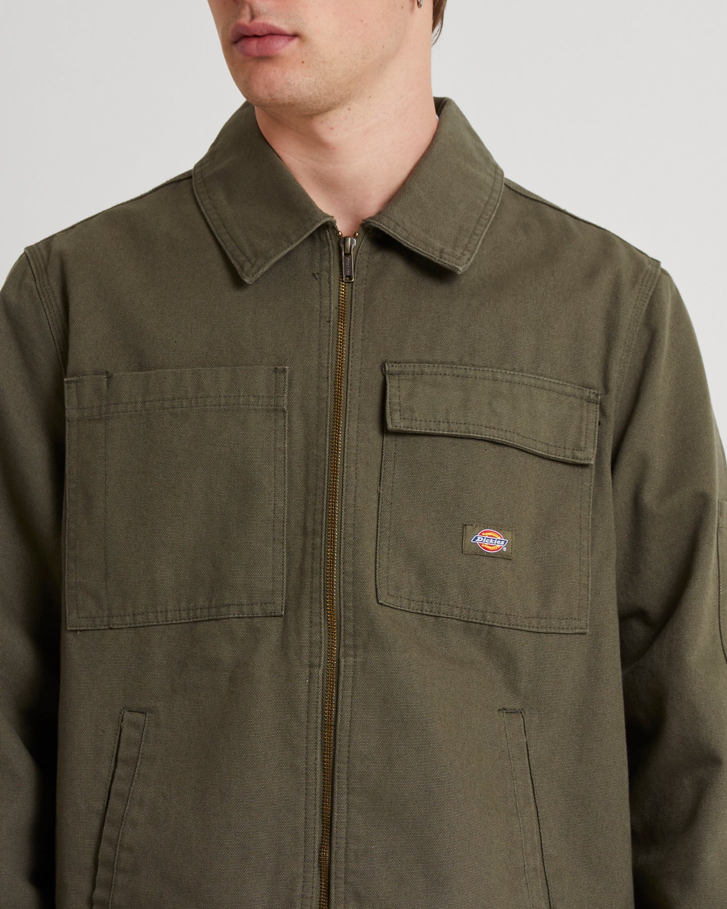 Eisenhower Utility Canvas Jacket Dark Khaki