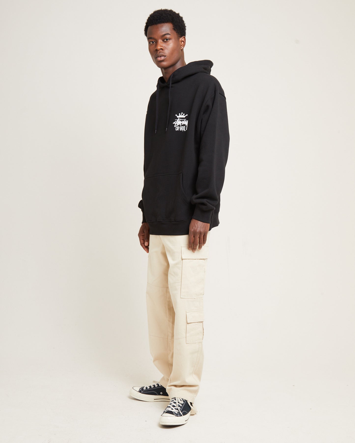 Old Skool Fleece Hoodie Black
