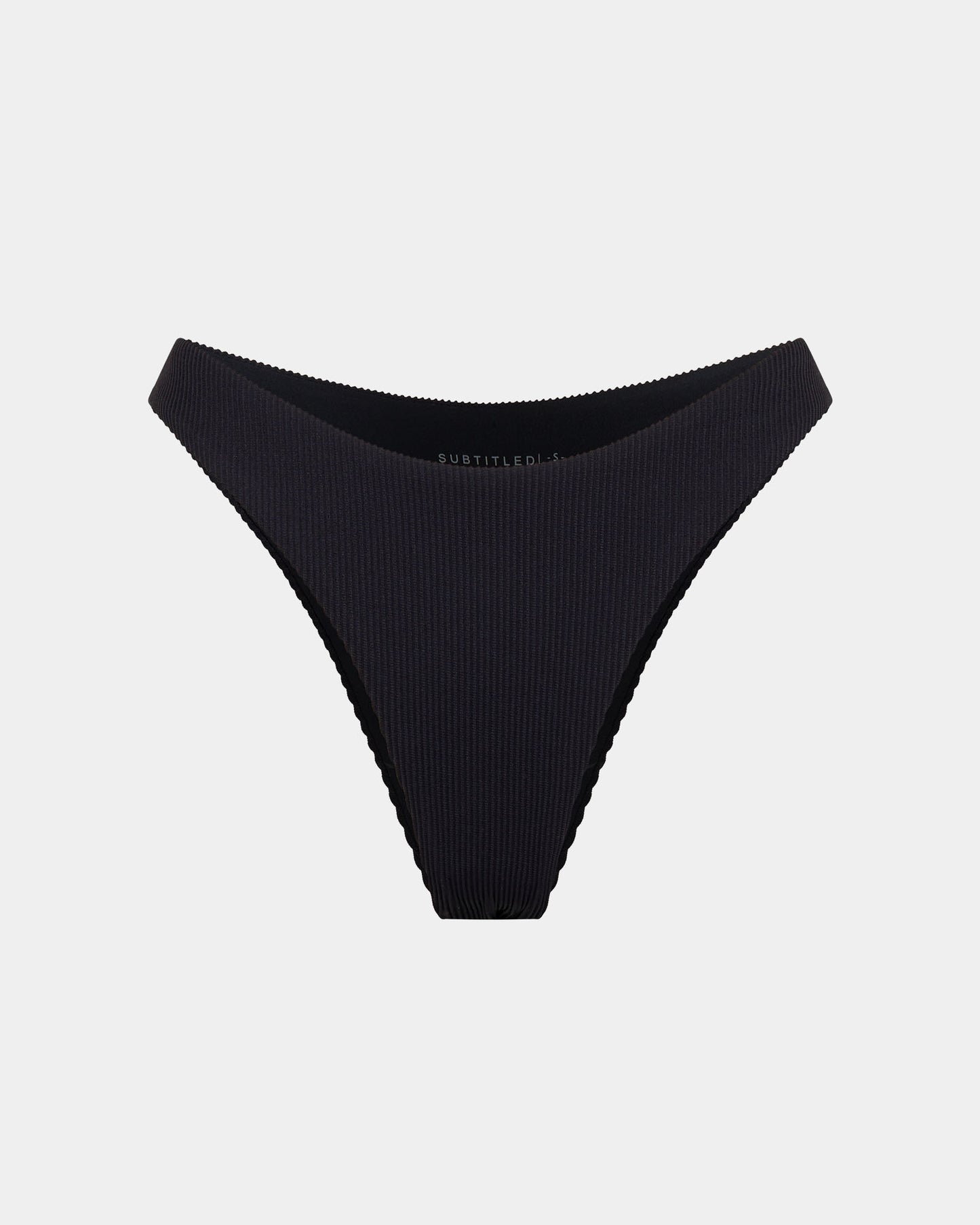 Rib Cheeky Cut Biki Bottoms