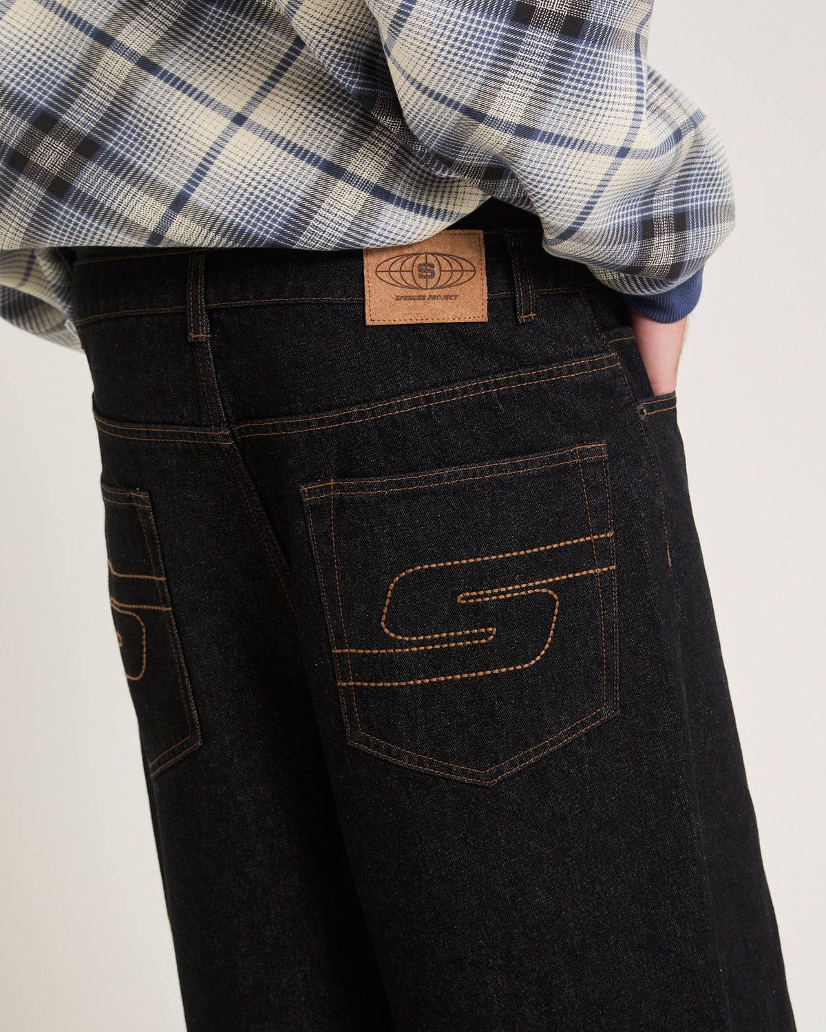 Super Wide Boy Denim Jeans BLACK