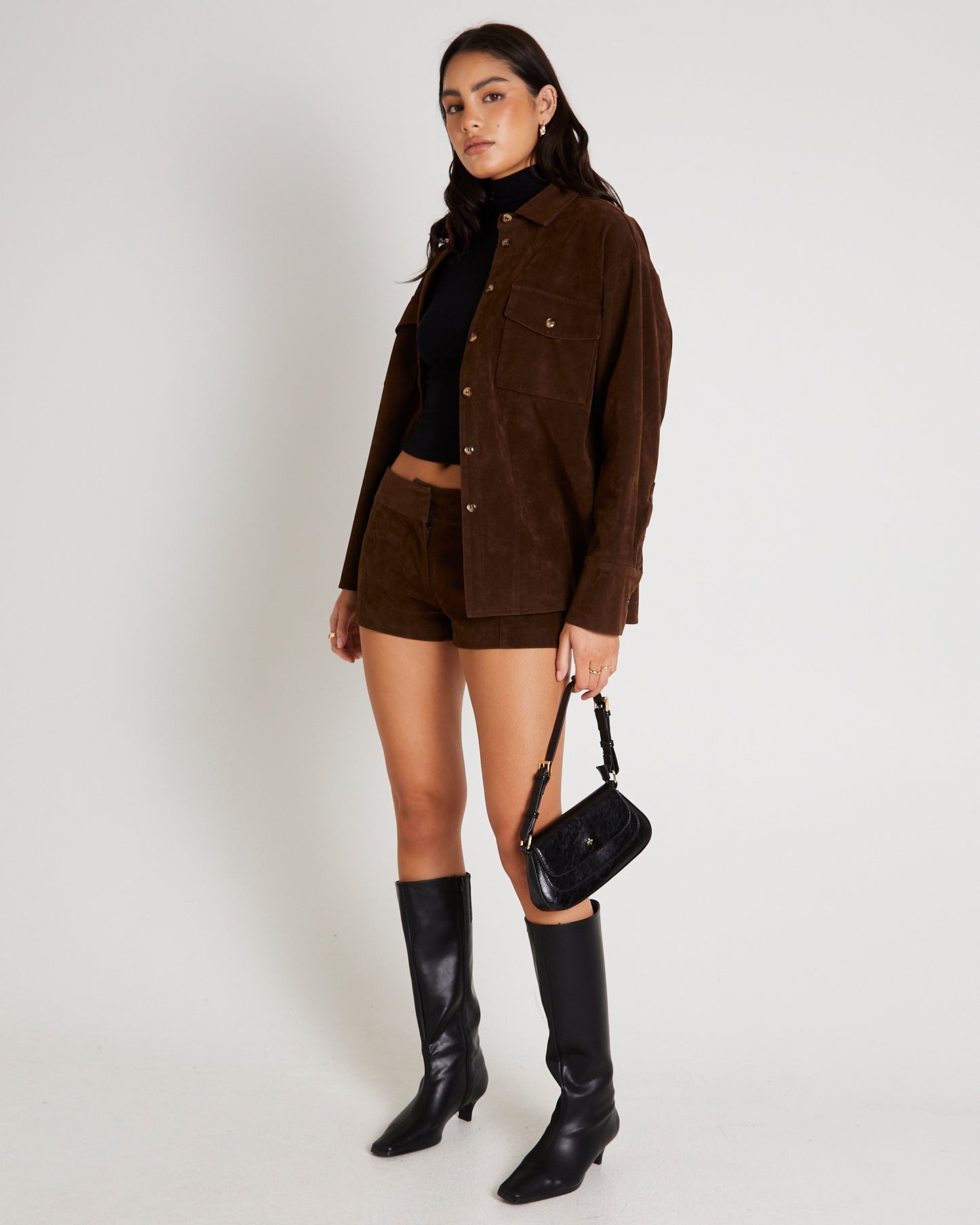 Elle Faux Suede Shirt