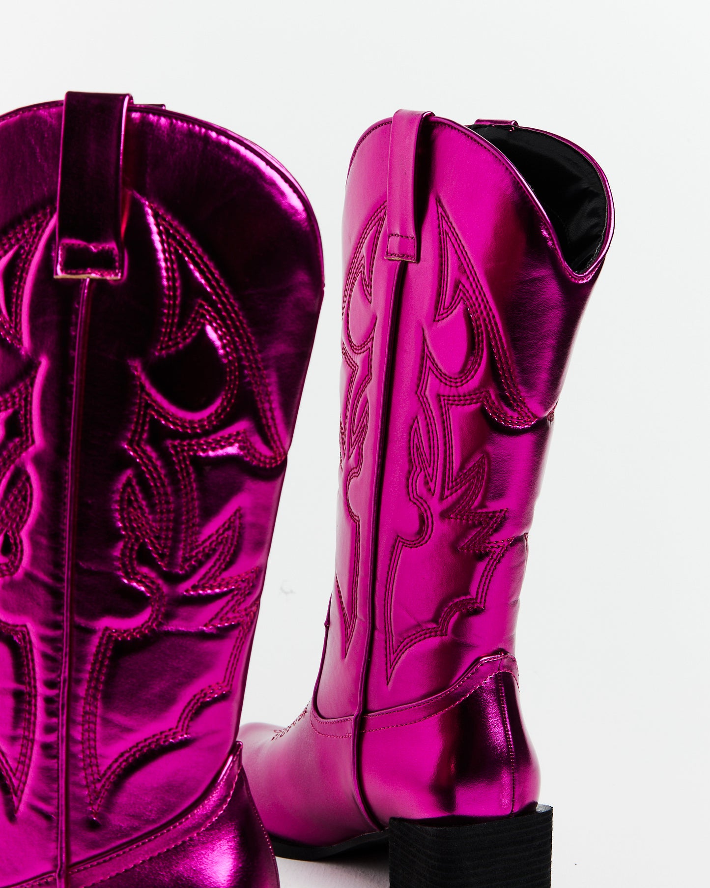 Ranger Cowboy Boot in Metallic Pink