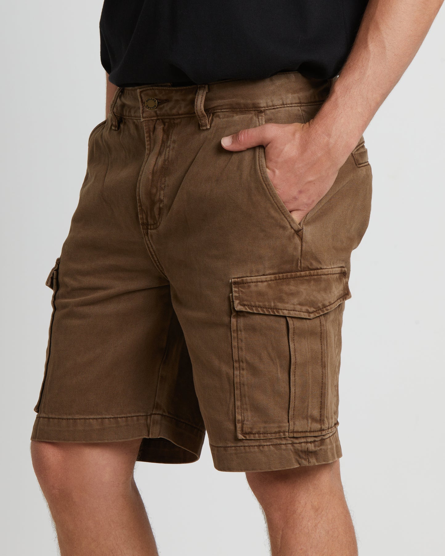 Ezy Trade Cargo Shorts in Brown