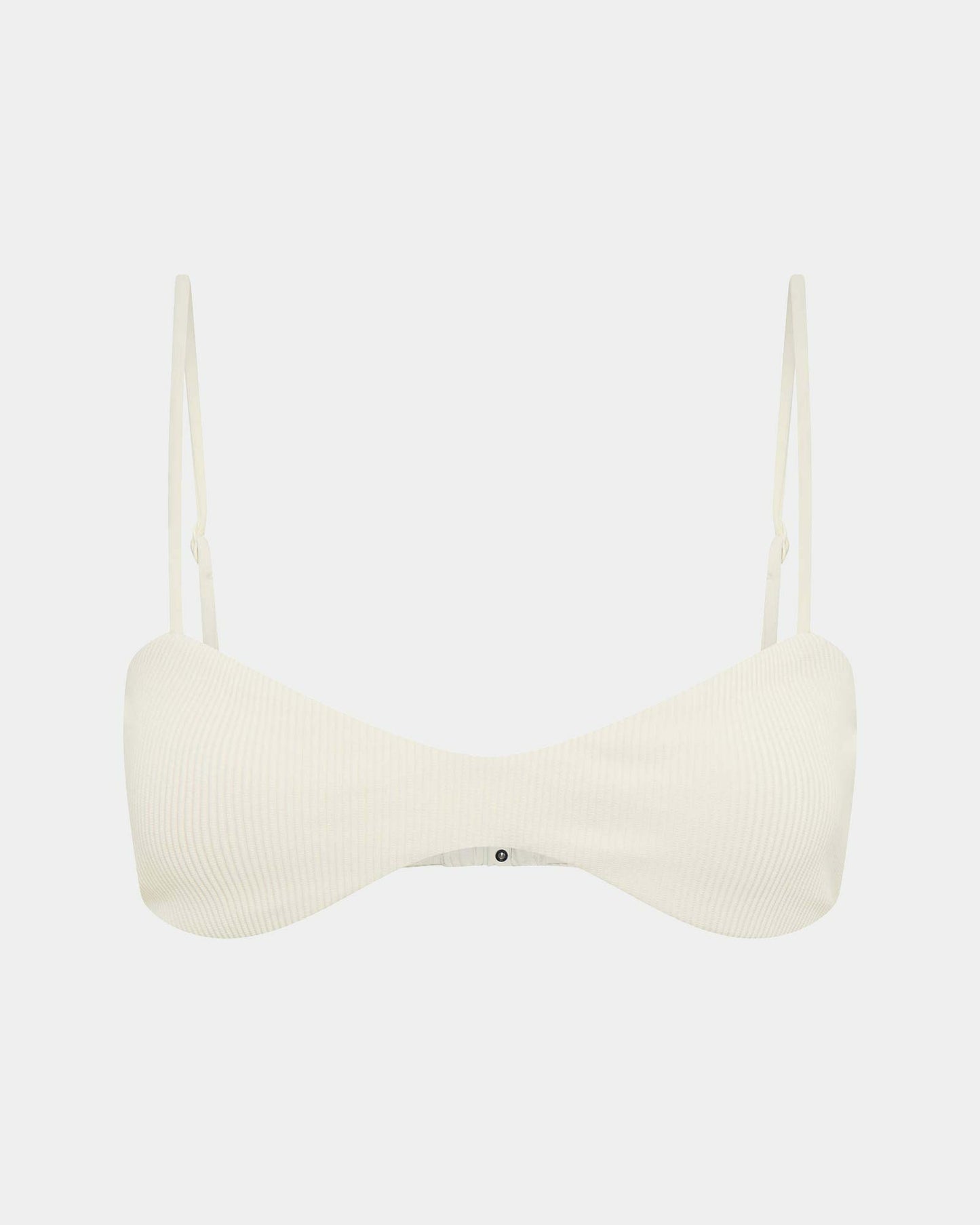 Rib Curve Crop Bikini Top