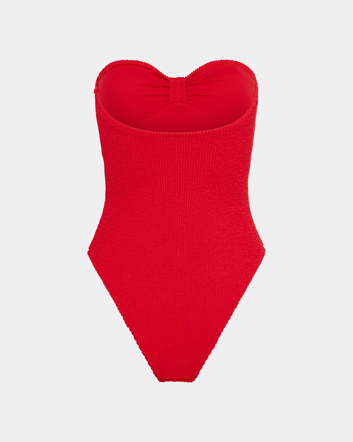 Aria Pinched Bandeau One Piece RED