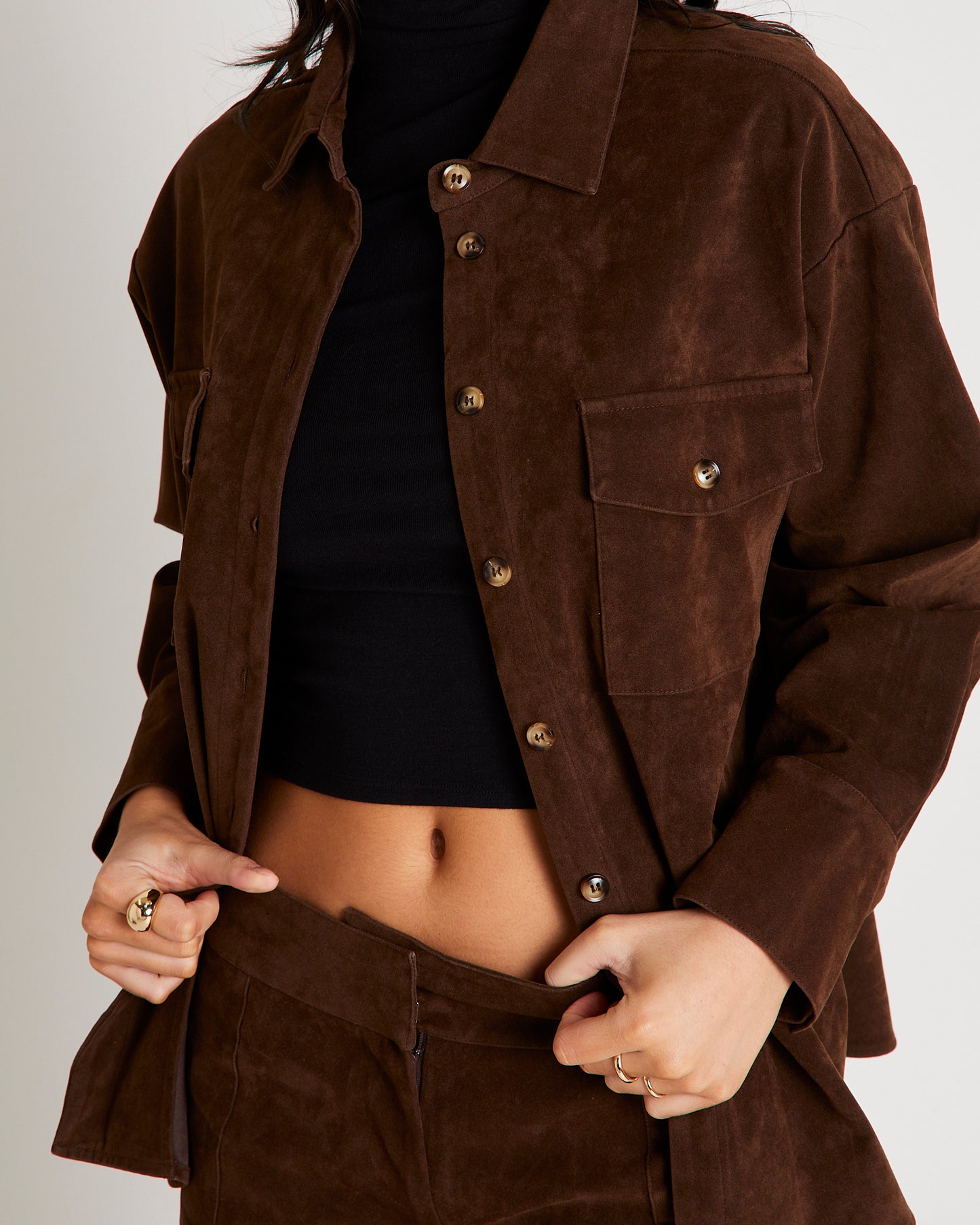 Elle Faux Suede Shirt