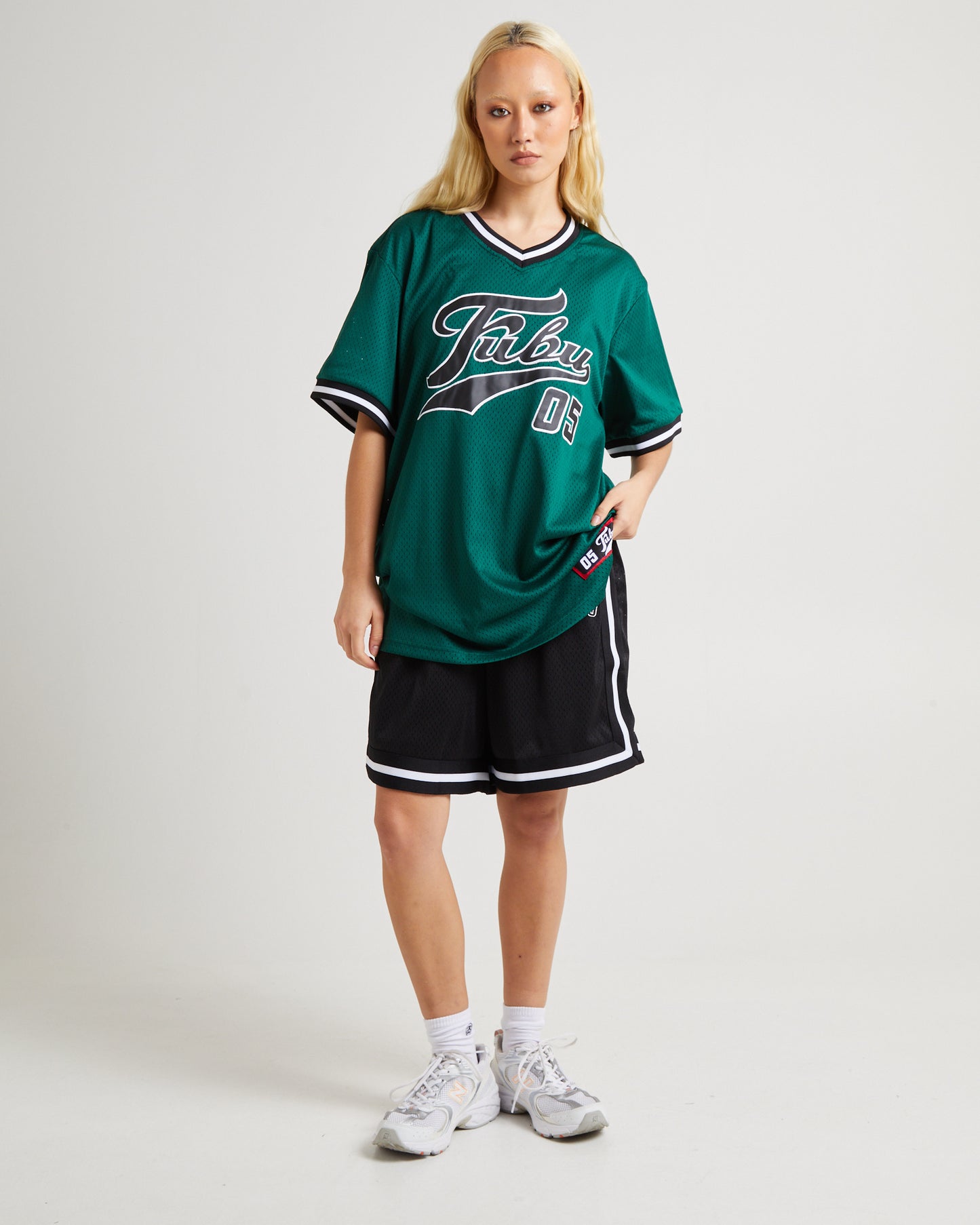 Varsity Mesh T-Shirt Dark Green