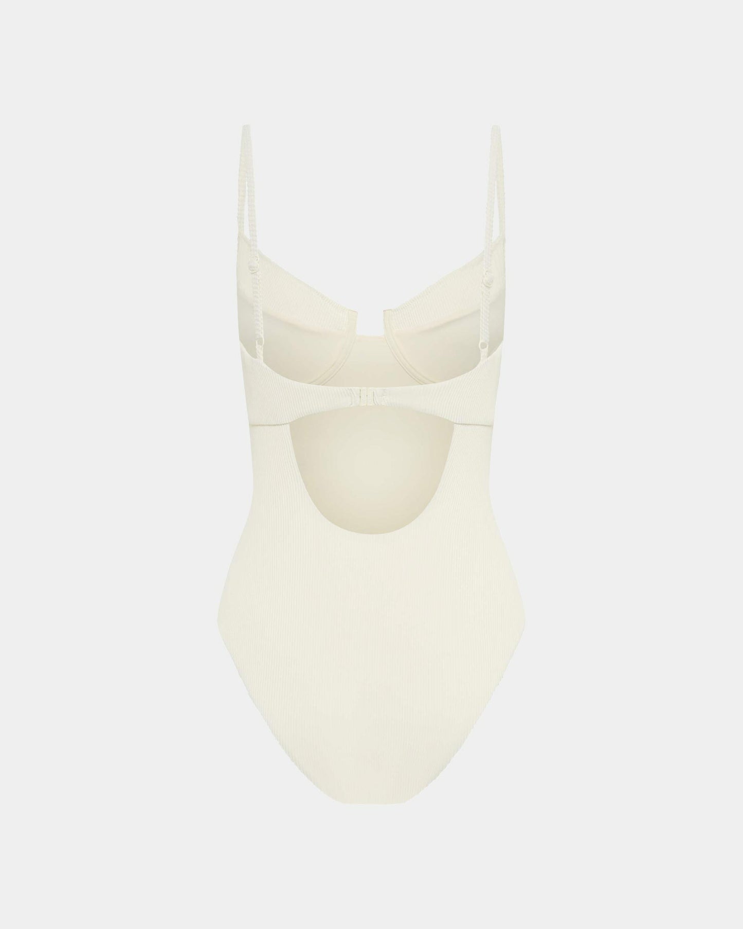 Rib Underwire Top One Piece