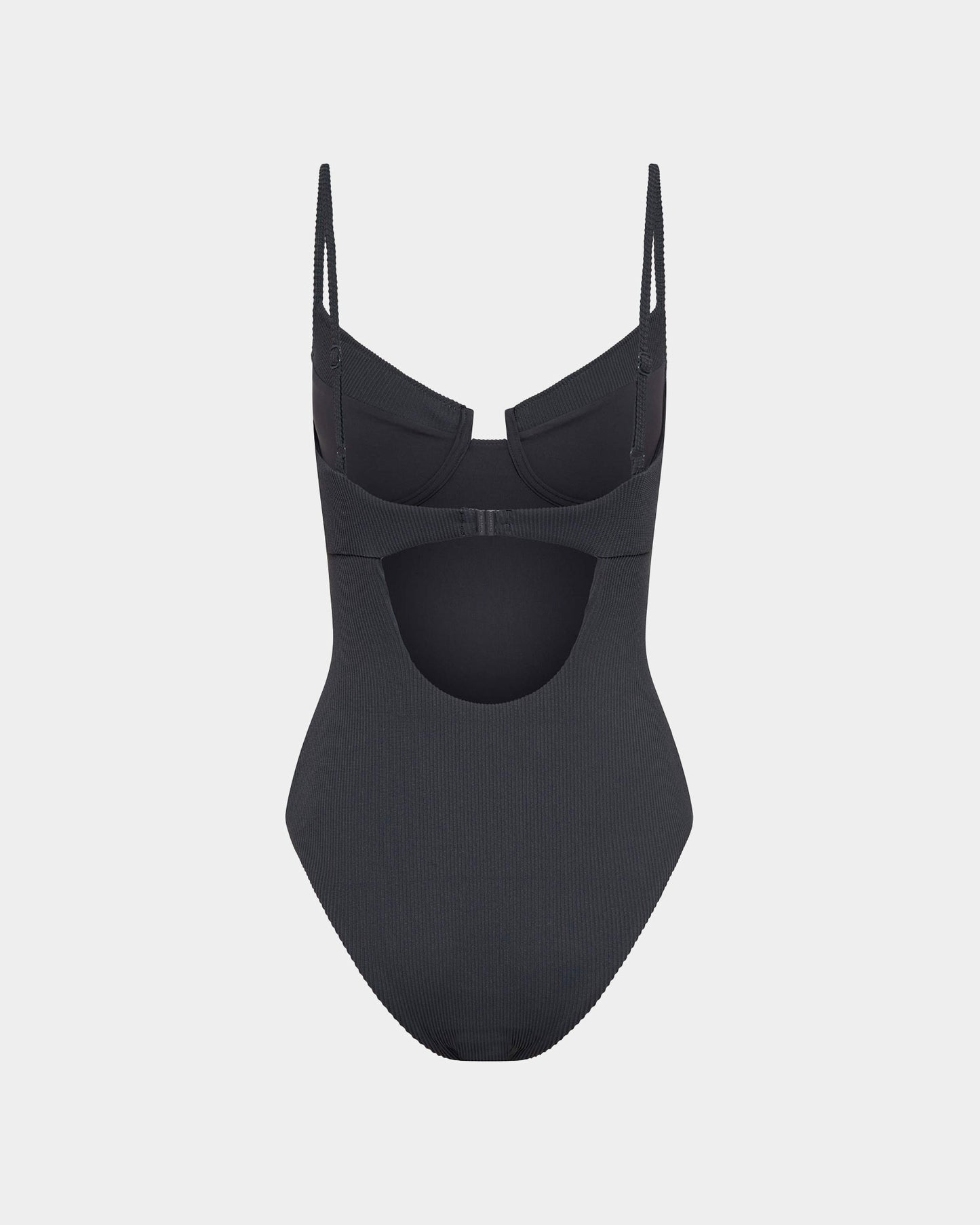 Rib Underwire Top One Piece