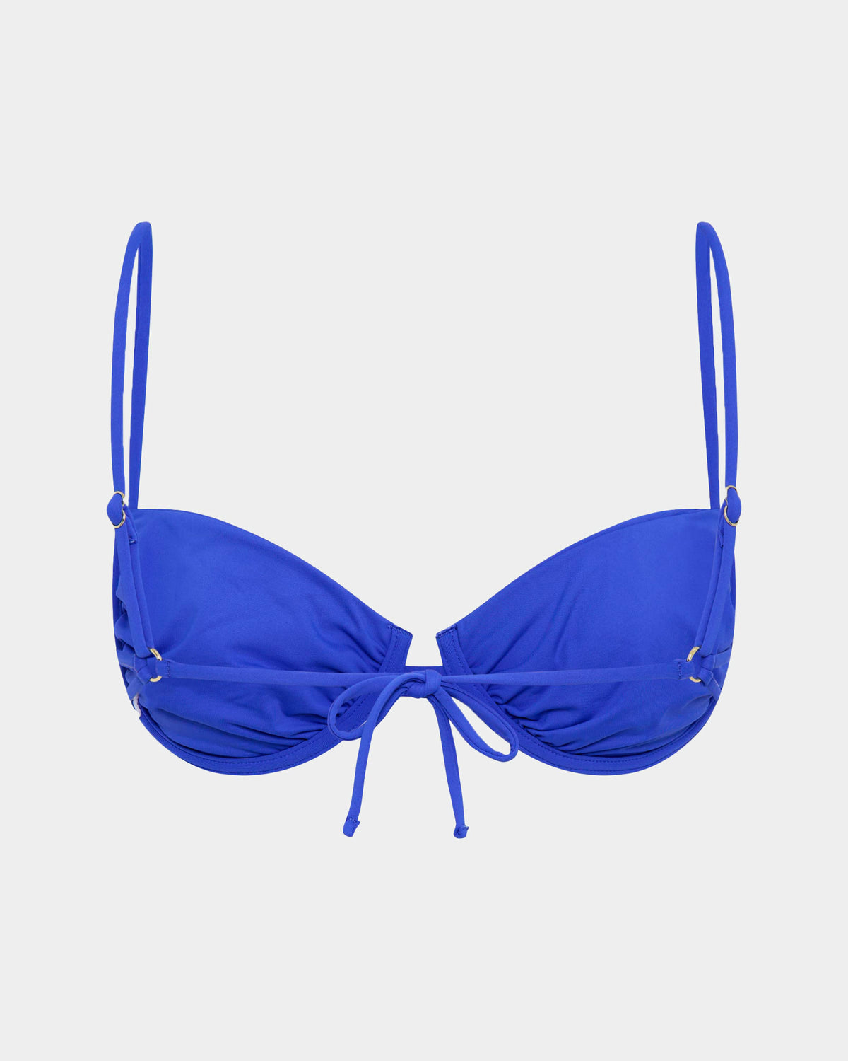 Strappy Underwire Tie Back Bikini Top COBALT