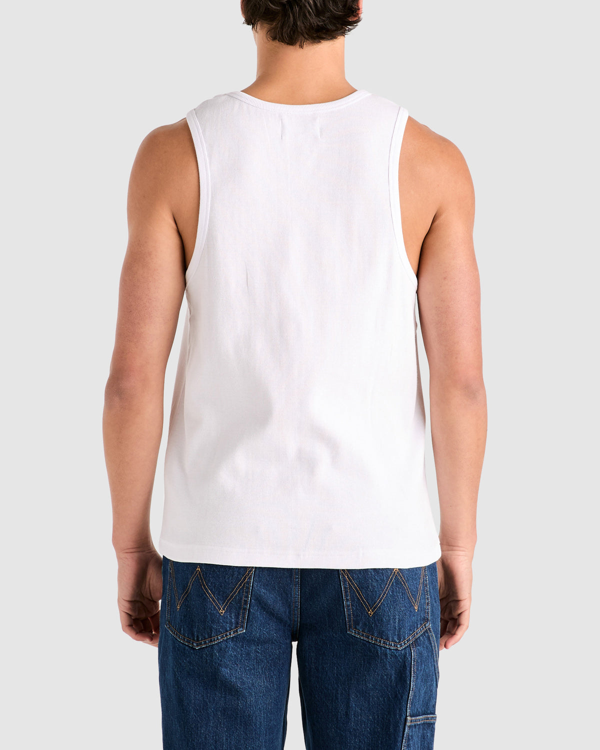 Wrangler x Better Beer Saddled Rib Tank WHITE