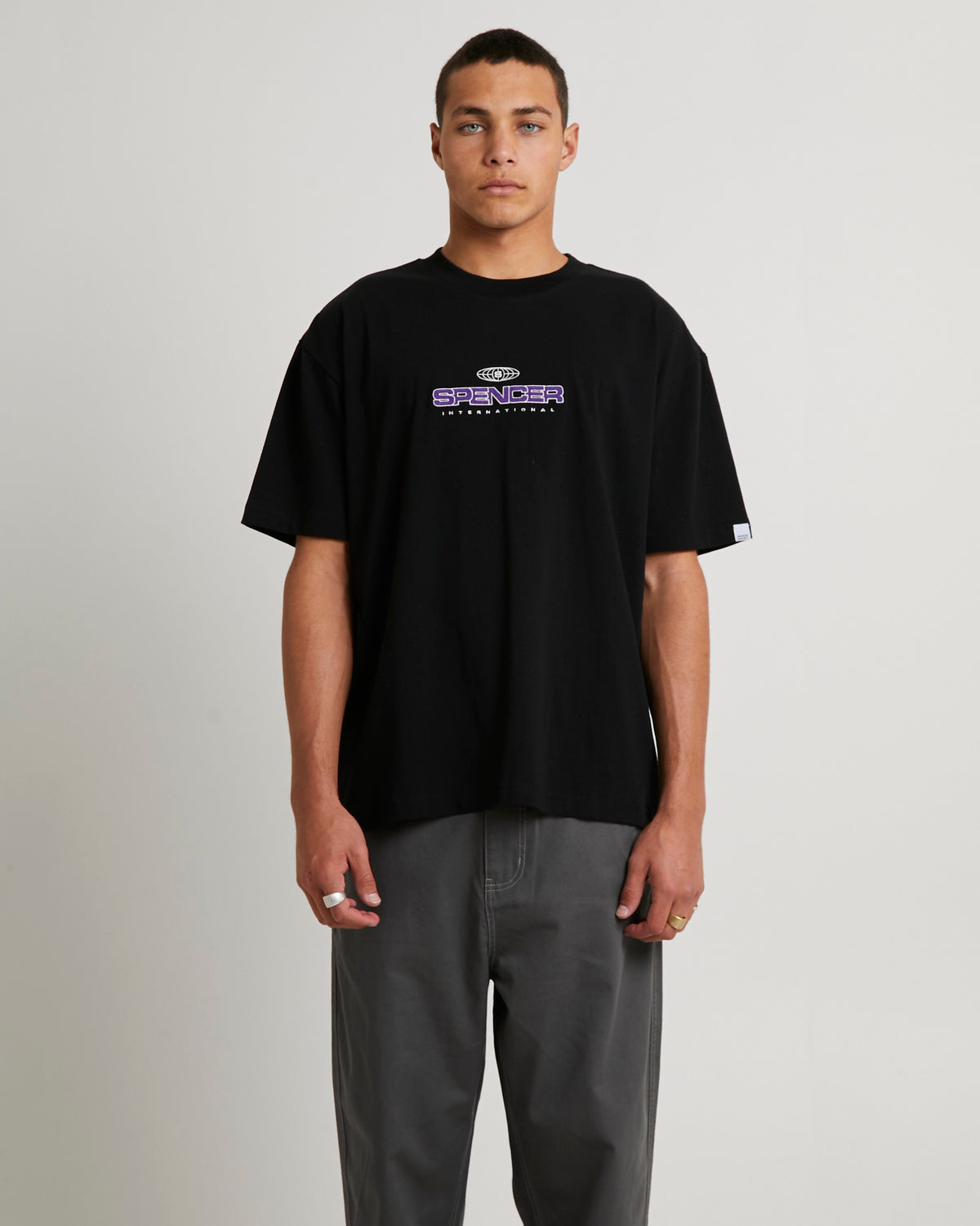 Emblem Short Sleeve T-Shirt BLACK