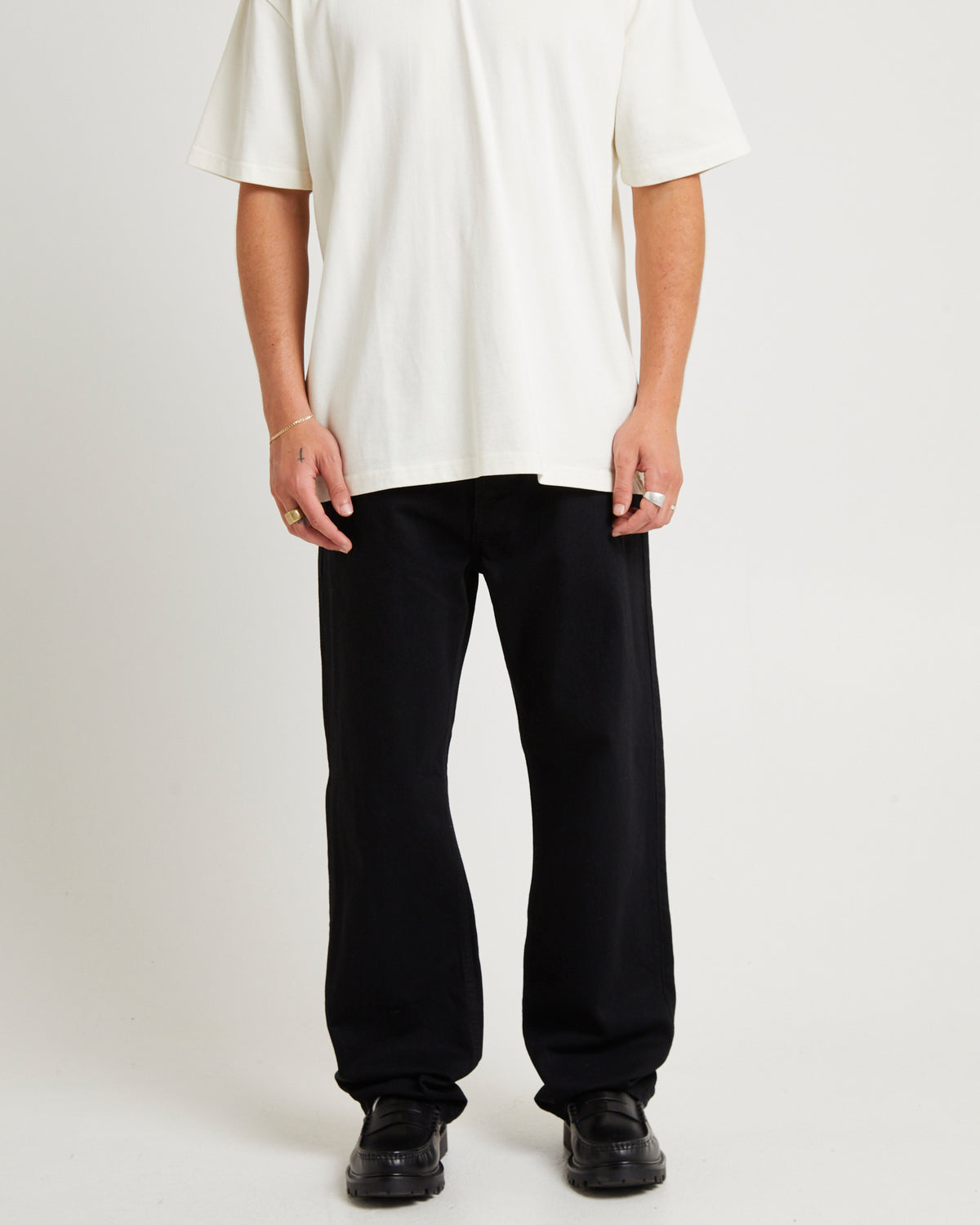 River Relaxed Denim Jeans NOCTURNE