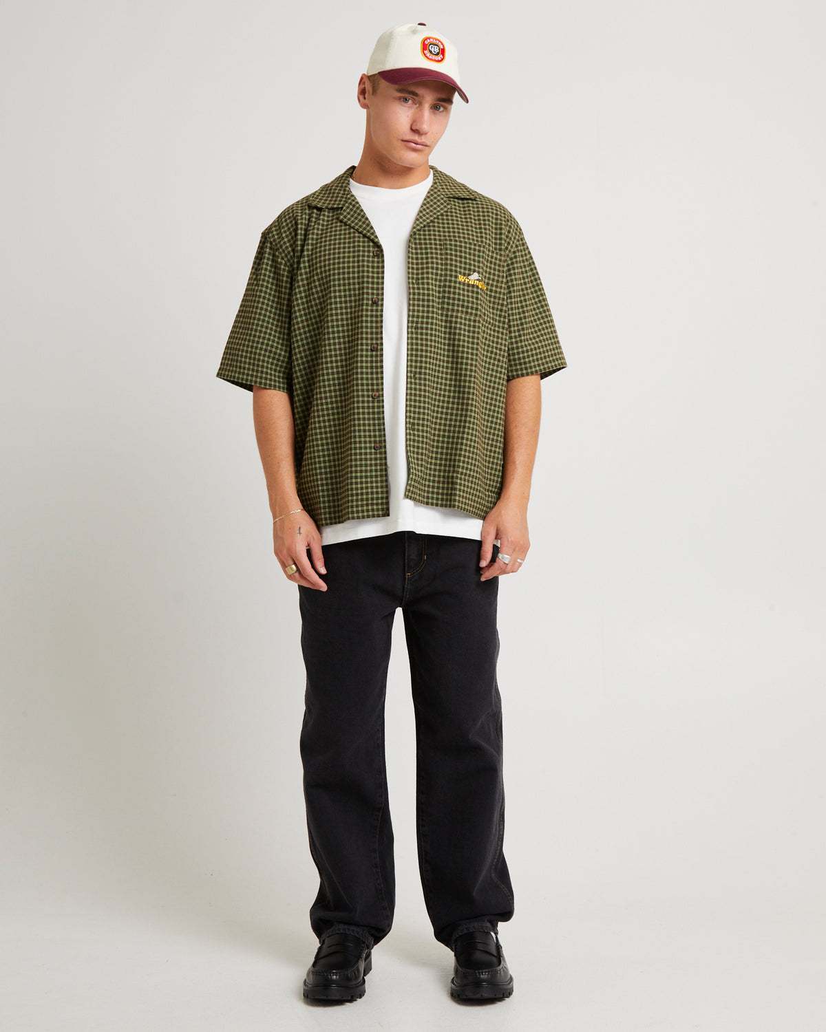 Box Resort Shirt Green Check GREEN CHECK
