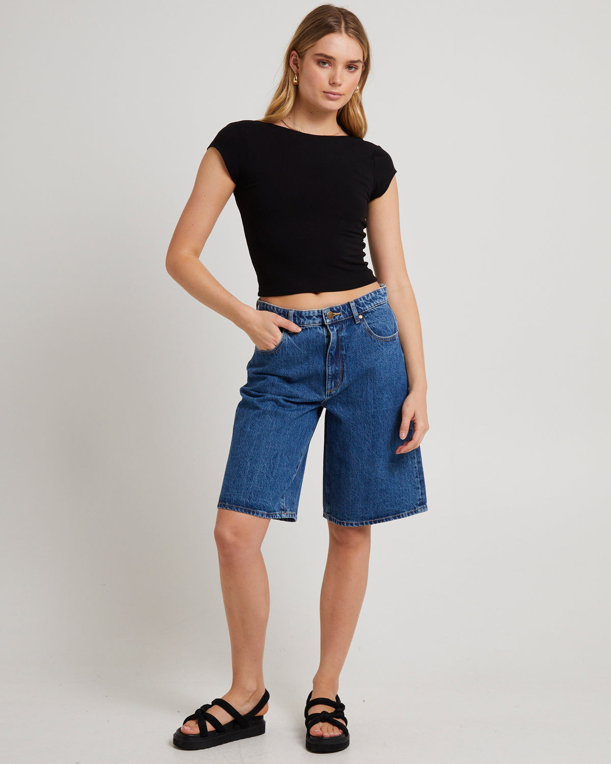 Low Stevie Baggy Jort SPEED BLUE