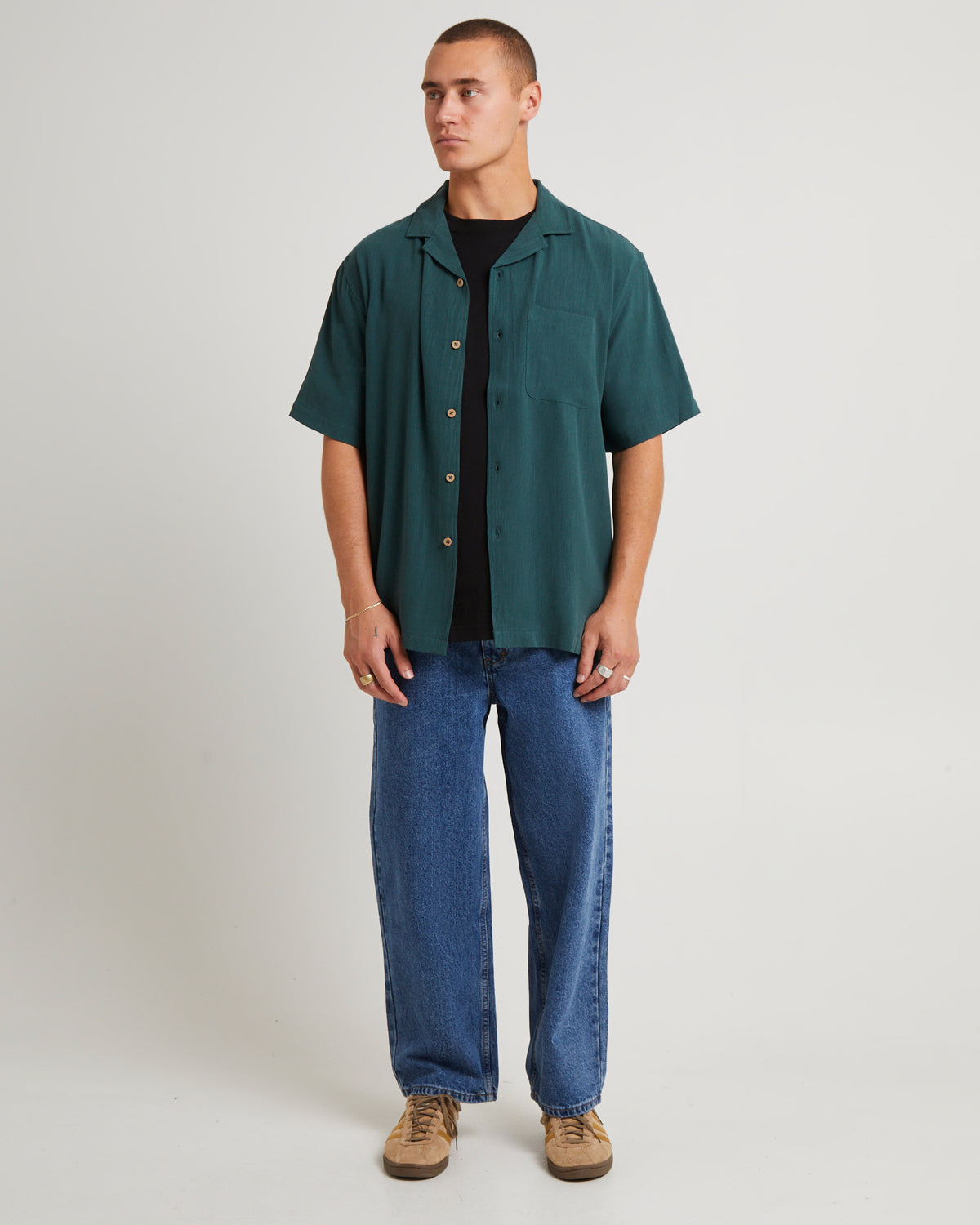Dion Short Sleeve Resort Shirt TEAL