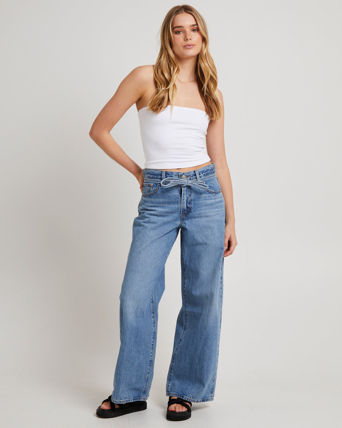 XL Straight Denim Jeans THANKS FRIEND