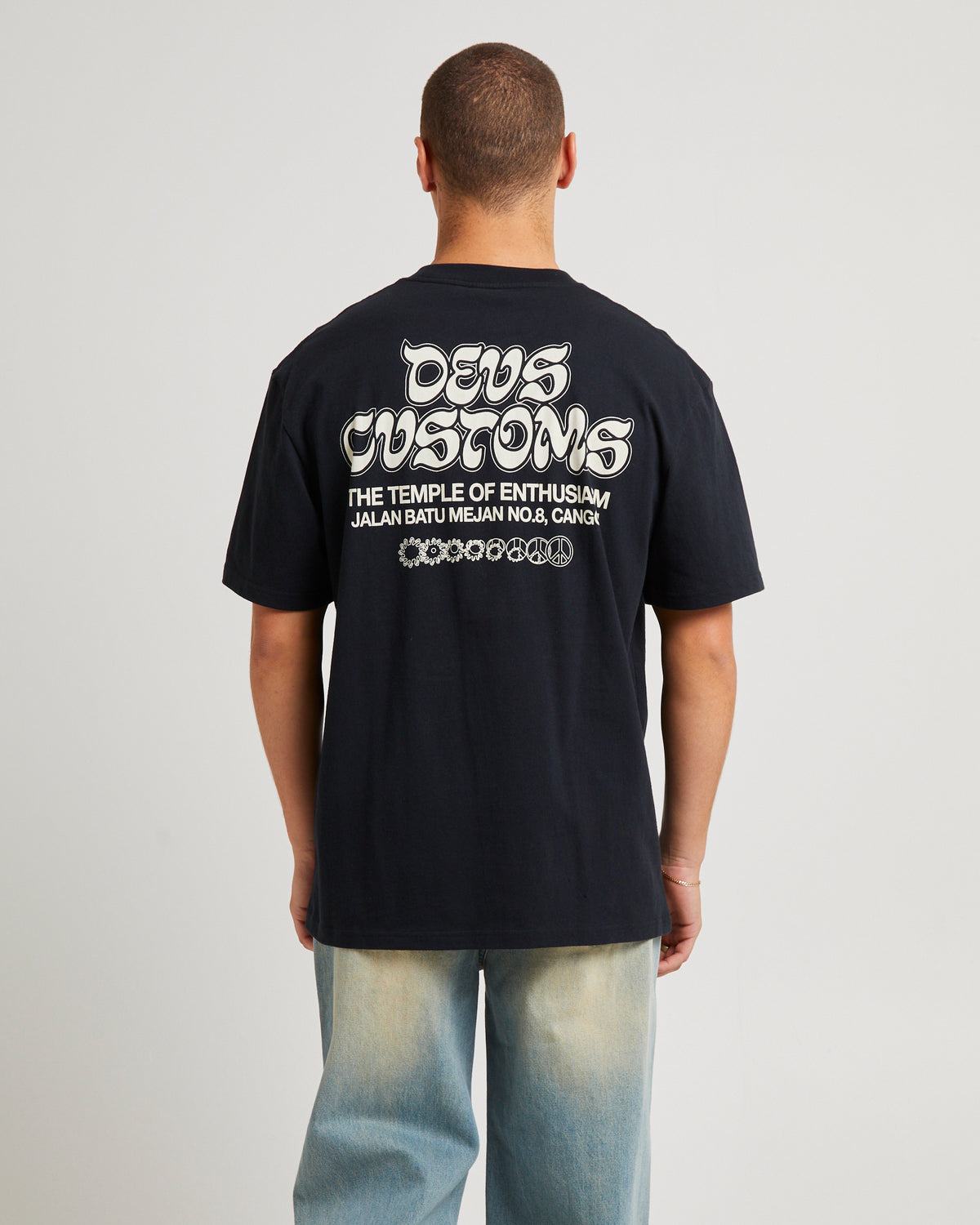 Rinse Wash Loose Fit T-Shirt BLACK