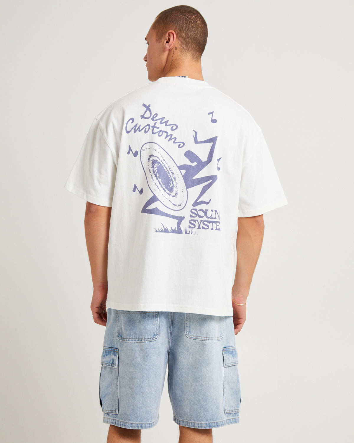 Sound System Short Sleeve T-Shirt VINTAGE WHITE