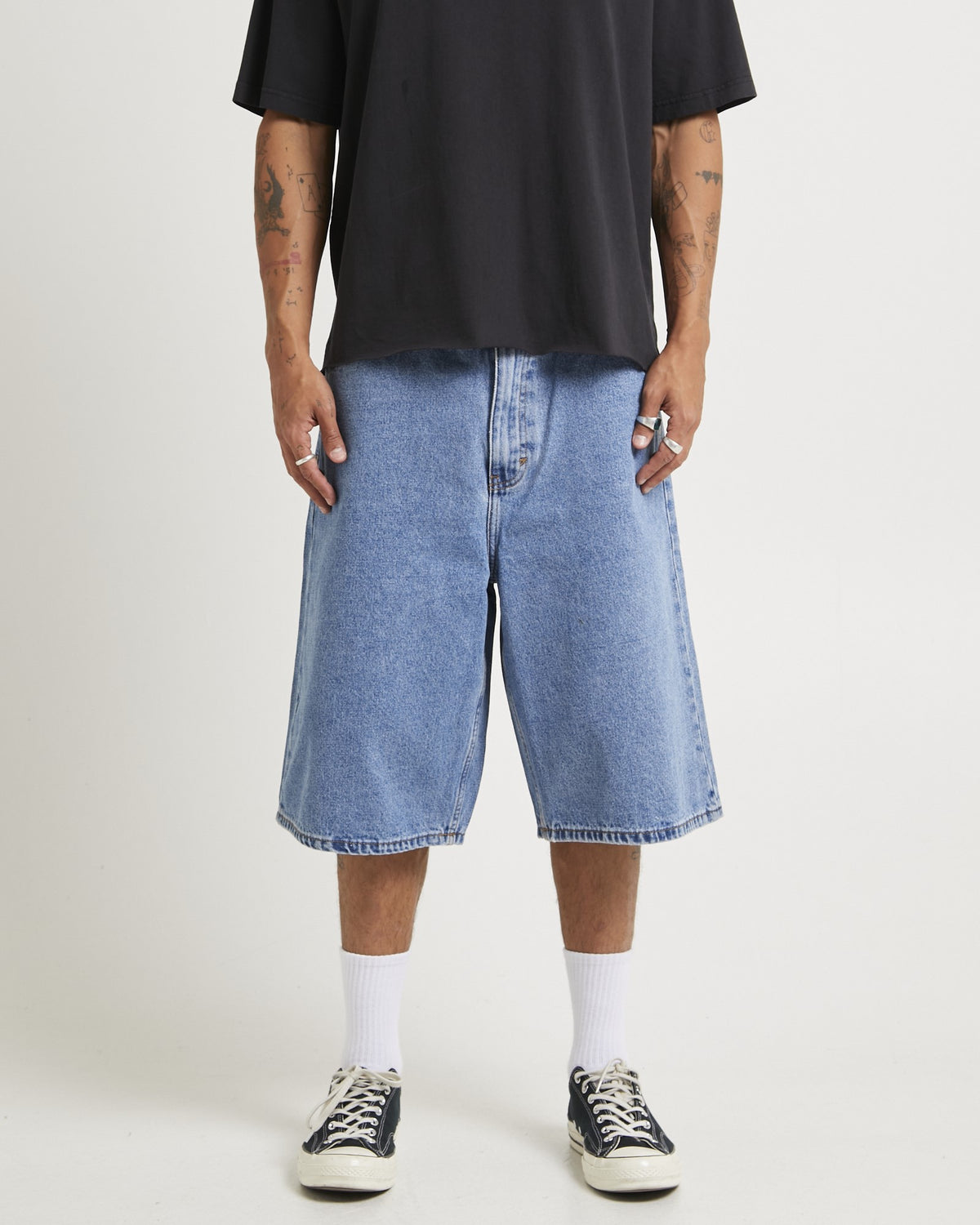 A6 Big Baggy Denim Shorts Davis DAVIS