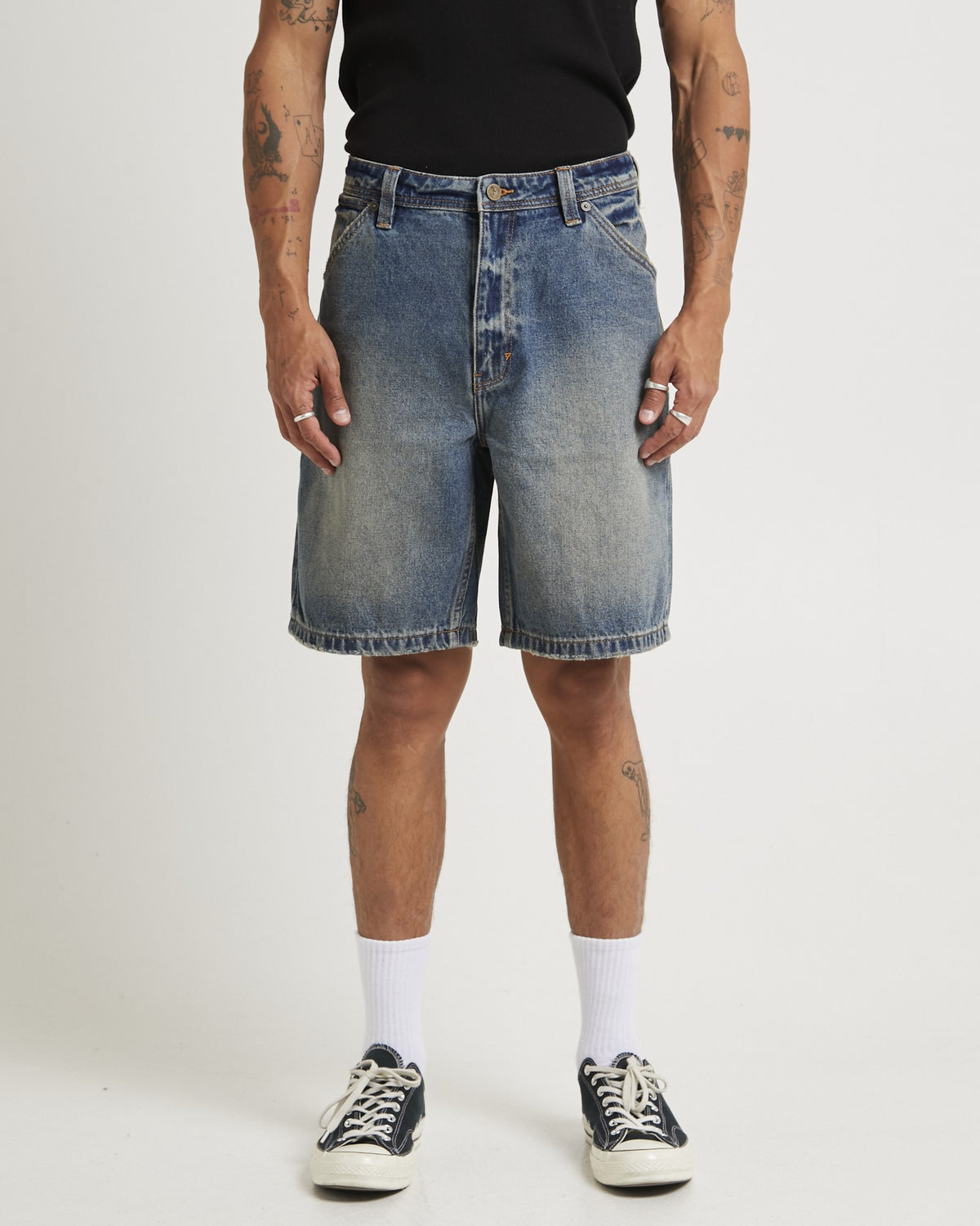 A5 Baggy Denim Shorts Justin JUSTIN