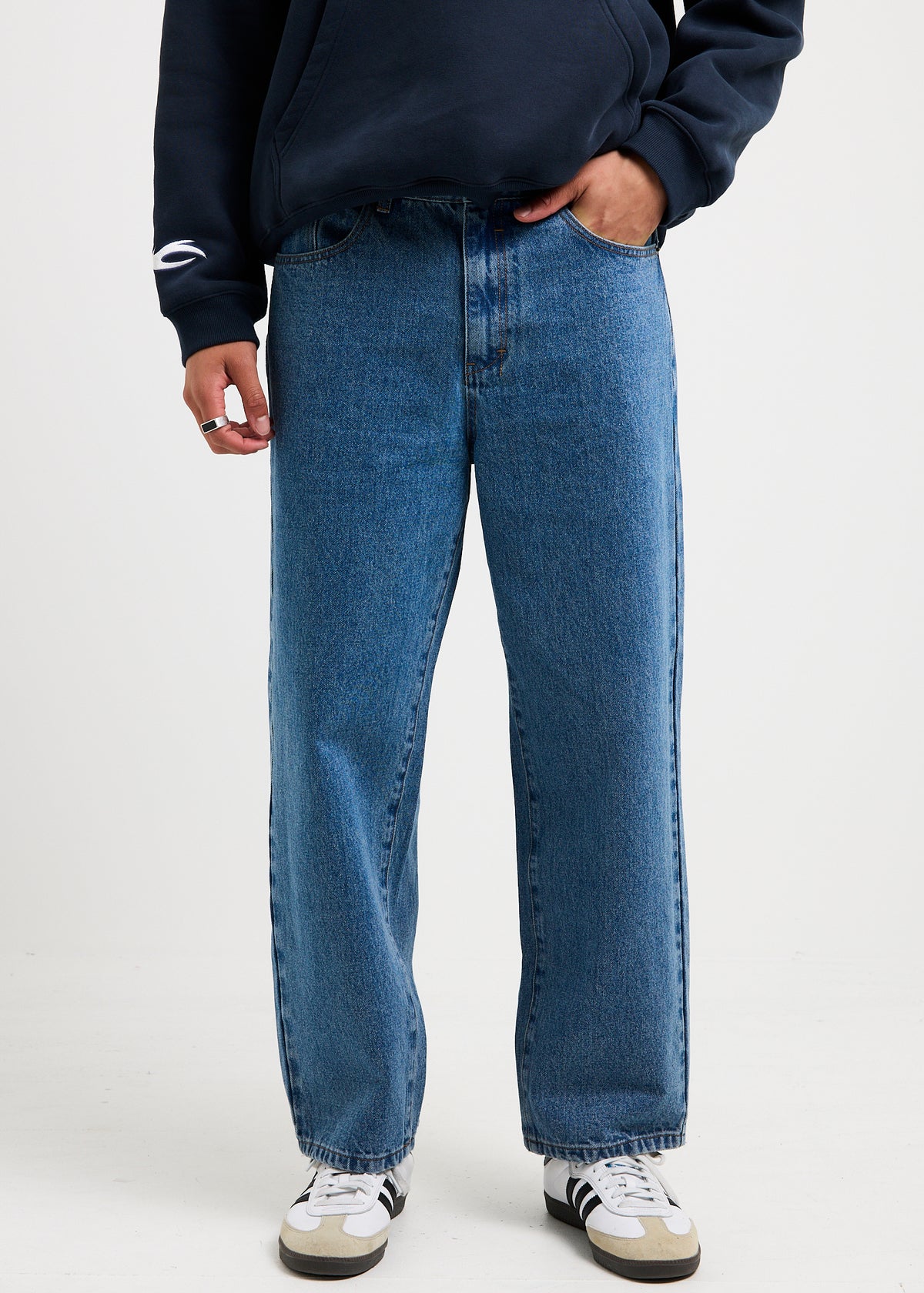 Knocker Wide Leg Denim Jeans