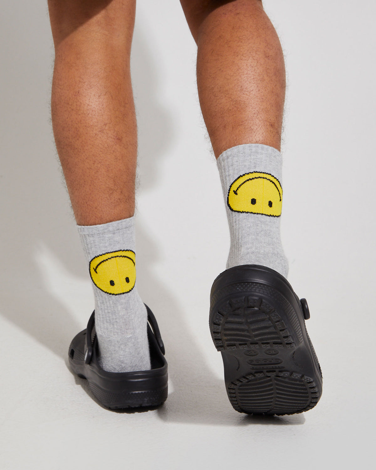 Insight x Smiley Logo Socks 1Pk GREY MARL